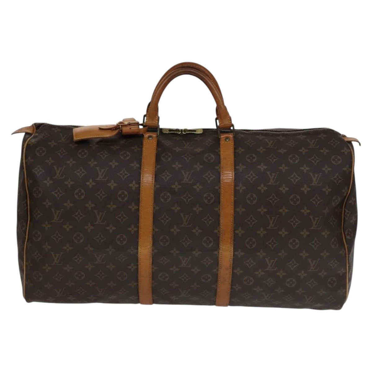 Louis Vuitton Keepall 60 Brown Canvas Travel Bag (Pre-Owned) Size ONE SIZE - 1 Thumbnail