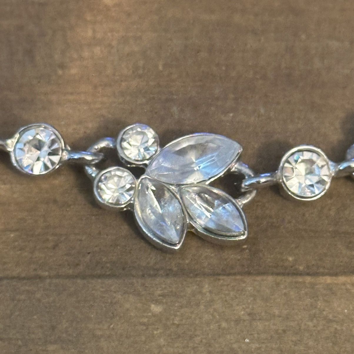 Other Rhinestone leaf link necklace Size ONE SIZE - 3 Thumbnail