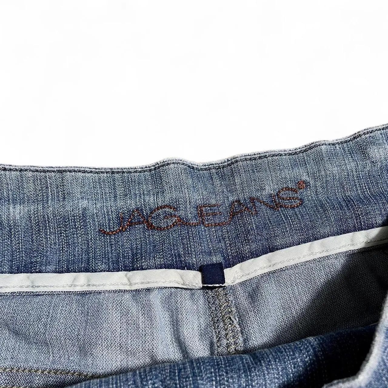 Vintage JAG Pull On Light Wash Denim Jeans - Size 6 Size 28" / US 6 / IT 42 - 7 Thumbnail