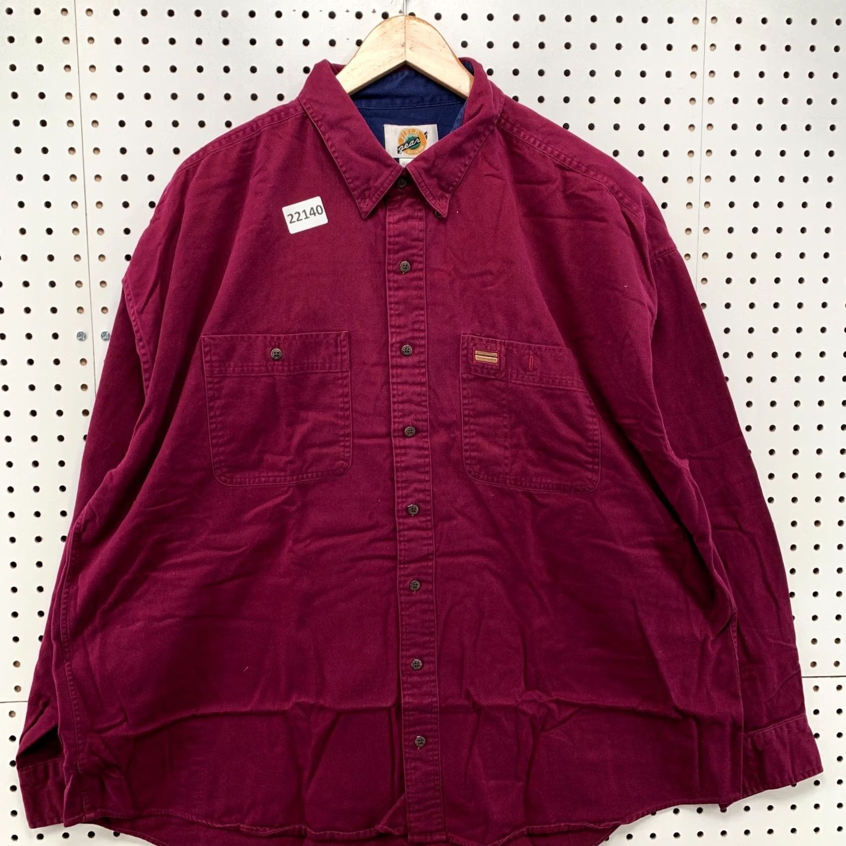 Vintage Field Gear Button Down Shirt Purple Long Sleeve Mens 2XL Pocket Size US XXL / EU 58 / 5 - 5 Thumbnail