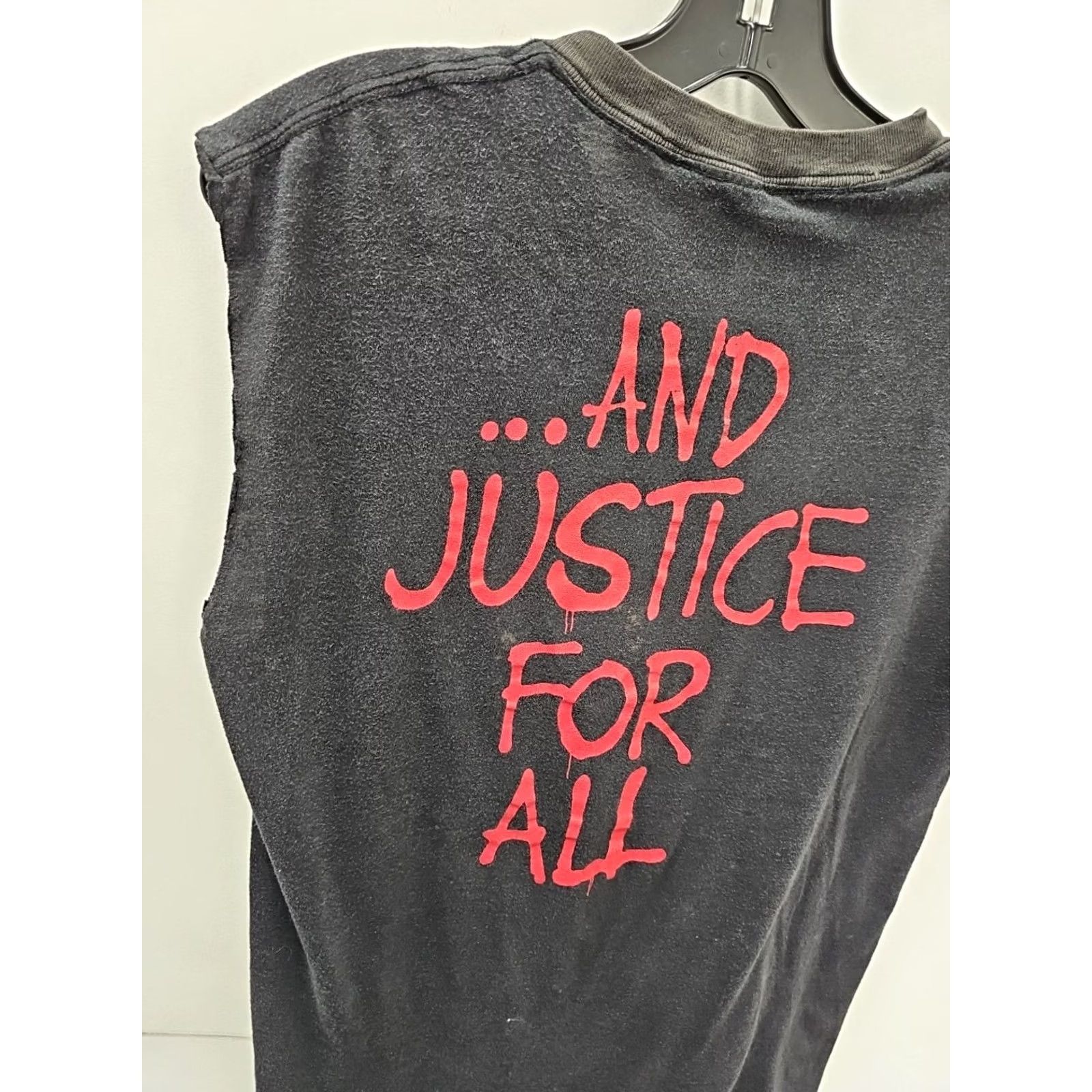 Vintage VINTAGE Metallica And Justice For All shirt Metallica Shirt L Black Mens Band 1980s 90s / 80s 80s Vintage Short Sleeve Size US L / EU 52-54 / 3 - 7 Thumbnail