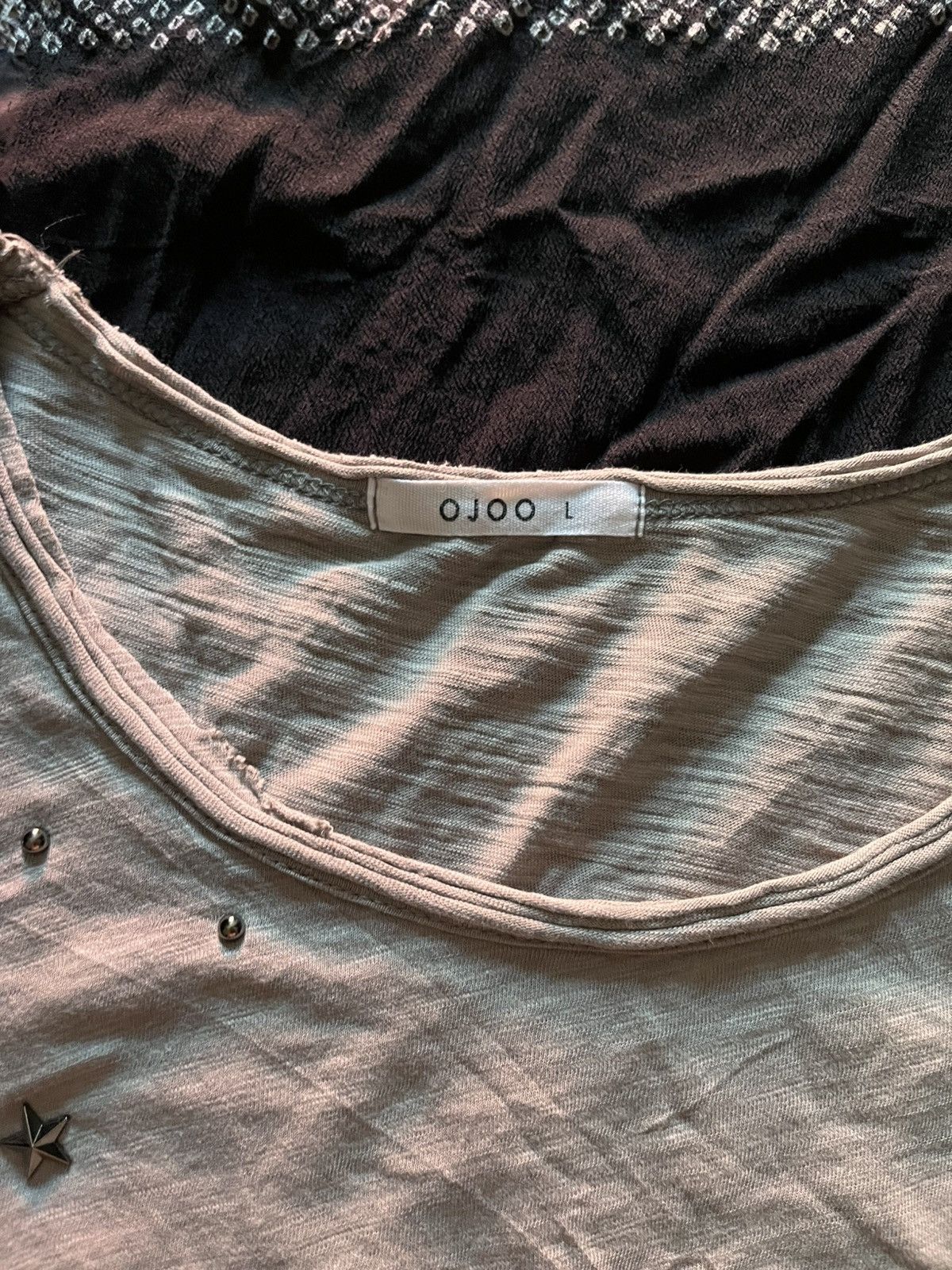 Le Grande Bleu (L.G.B.) Vintage ojoo studded distressed tshirt Size US M / EU 48-50 / 2 - 3 Thumbnail