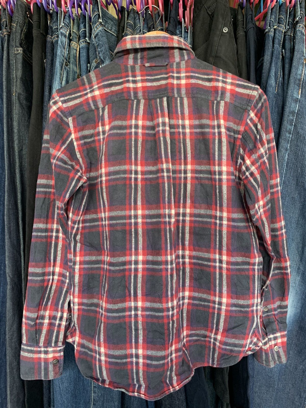 CABANE de ZUCCa × Issey Miyake × Zucca Cabane De Zucca Flannel Shirt Size US S / EU 44-46 / 1 - 2 Thumbnail