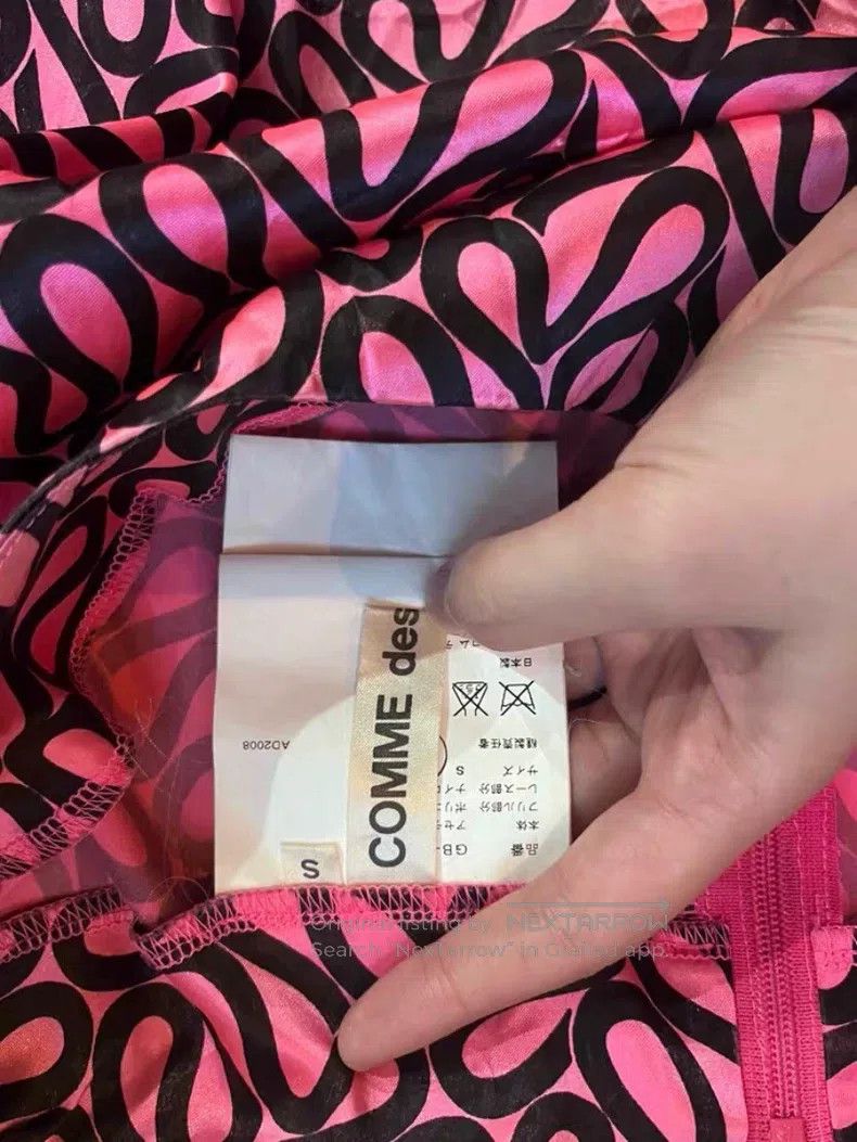 Comme des Garcons Comme Des Garcons size S Pink and black gradient petal ski Size 22" - 3 Thumbnail