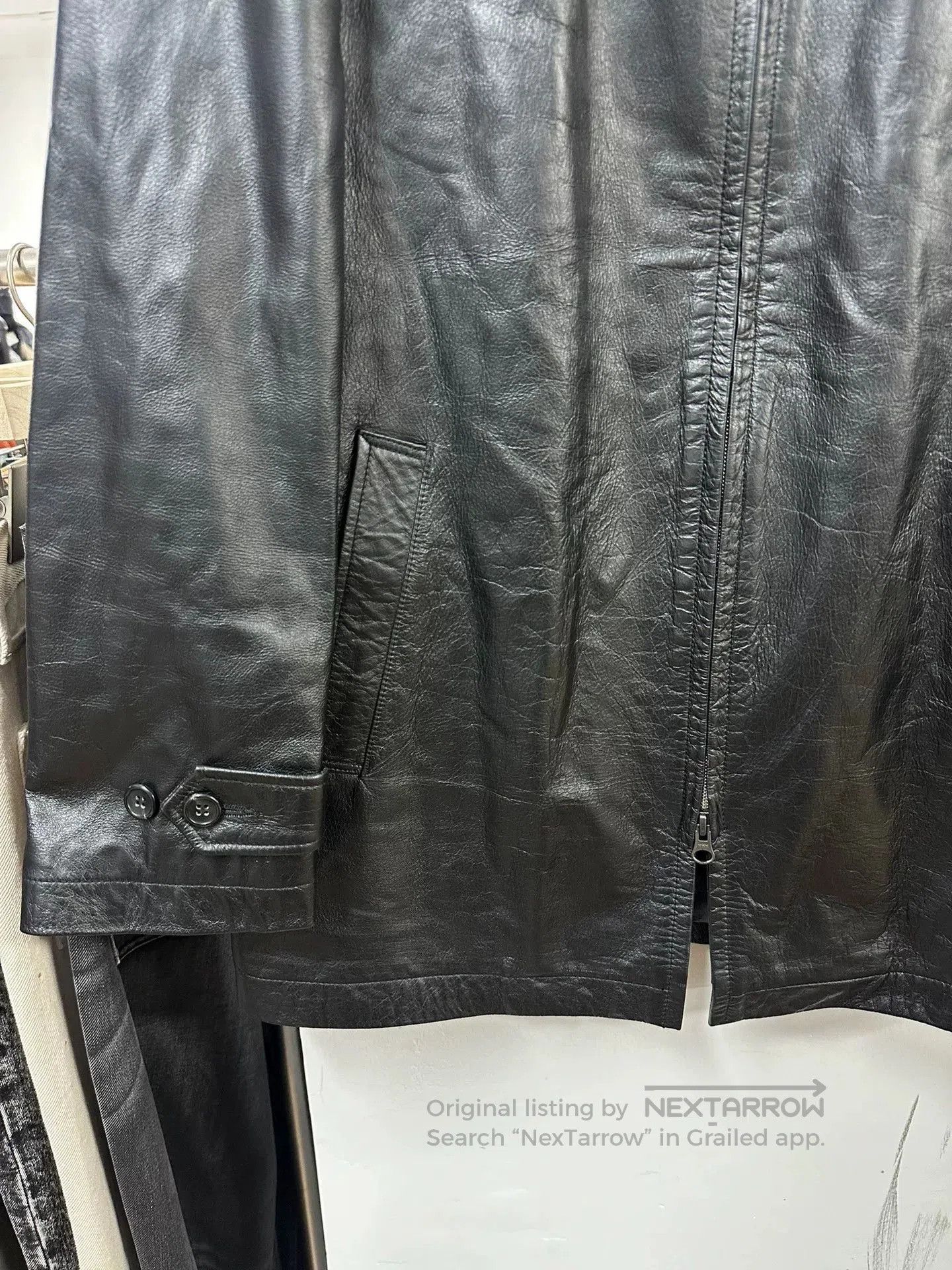 Yohji Yamamoto Yohji Yamamoto Black Leather Jacket. Size US M / EU 48-50 / 2 - 4 Thumbnail