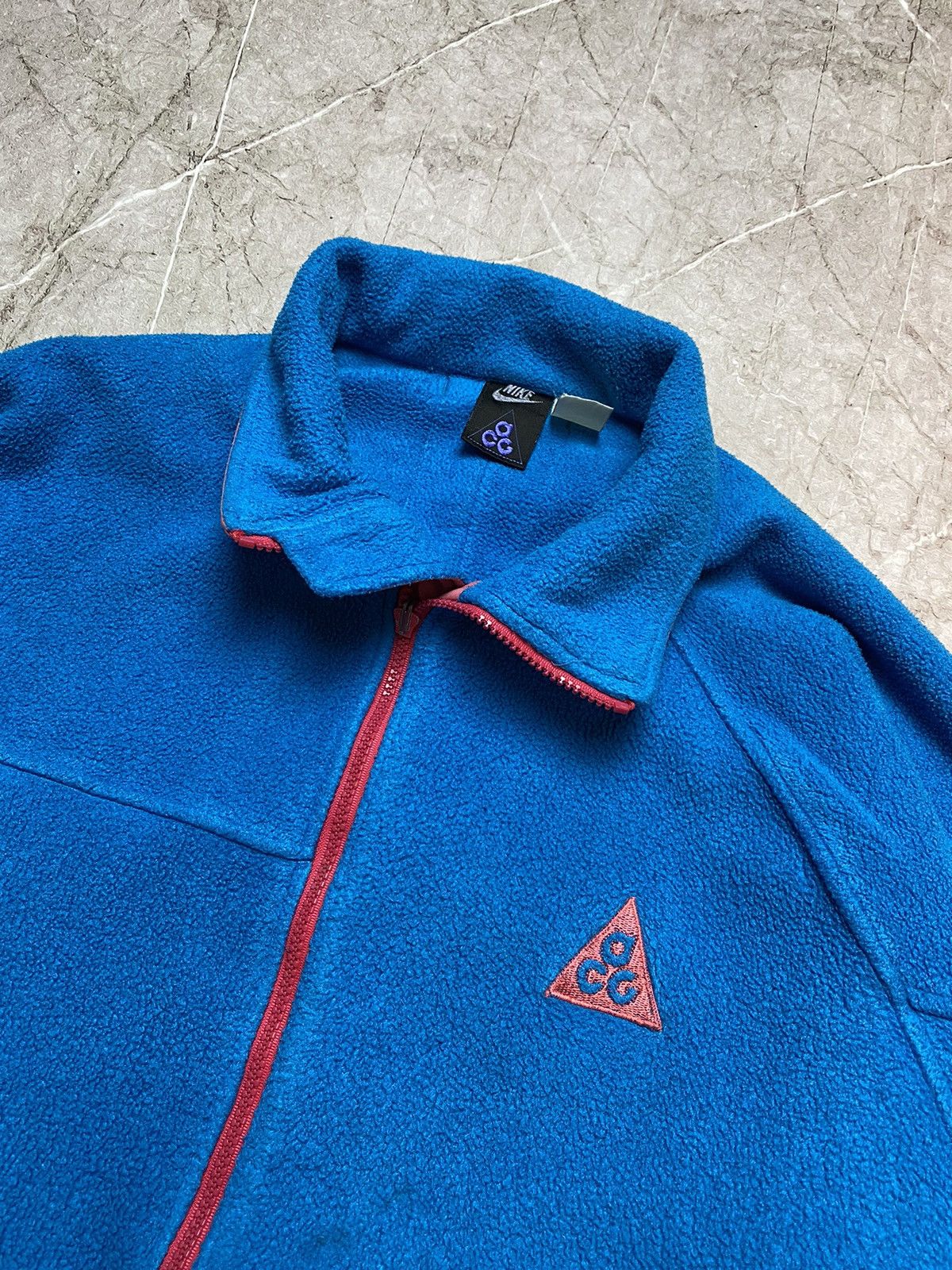 Nike × Nike ACG × Vintage Vintage Nike ACG Fleece Zipper Jacket Size US XL / EU 56 / 4 - 3 Thumbnail