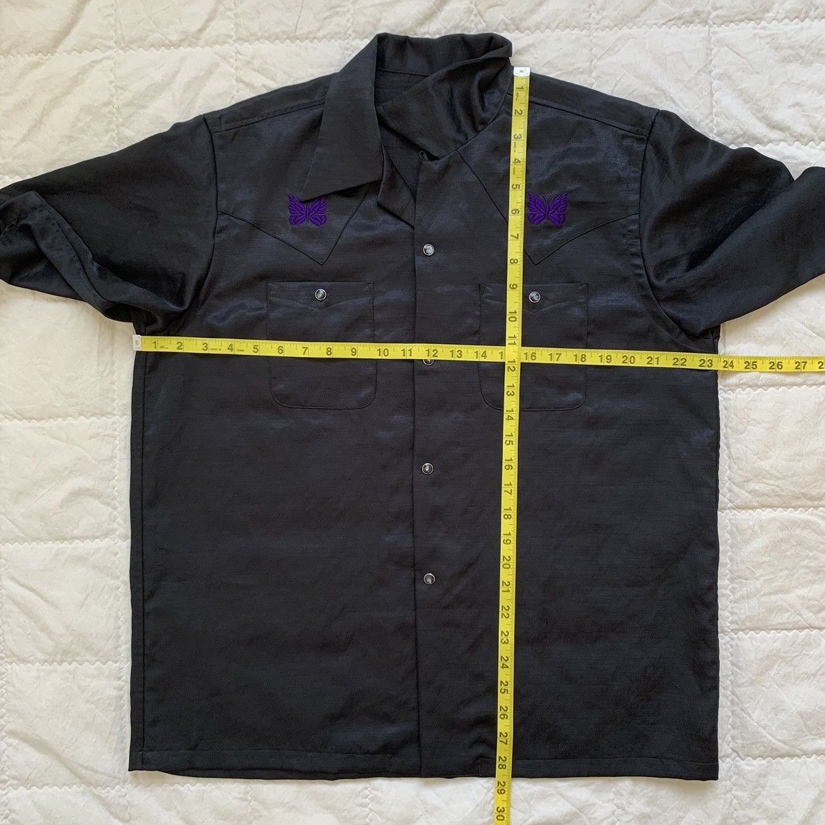 Needles Needles Butterfly Slub Sateen Cowboy One Up Shirt Size US M / EU 48-50 / 2 - 9 Thumbnail