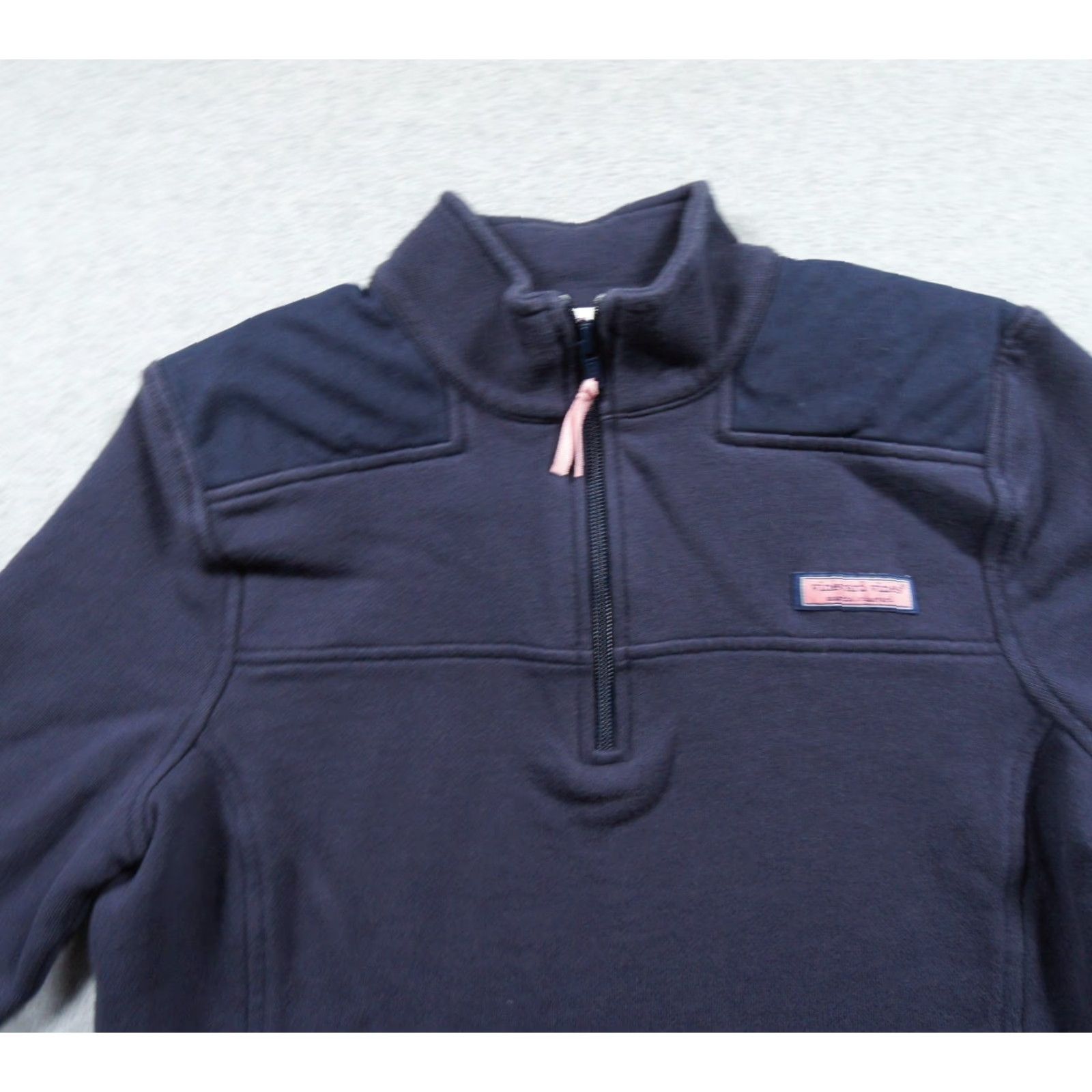 Vineyard Vines Vineyard Vines Sweatshirt Womens Small Blue 1/4 Zip Pullover Mock Neck Ladies Size S / US 4 / IT 40 - 2 Thumbnail