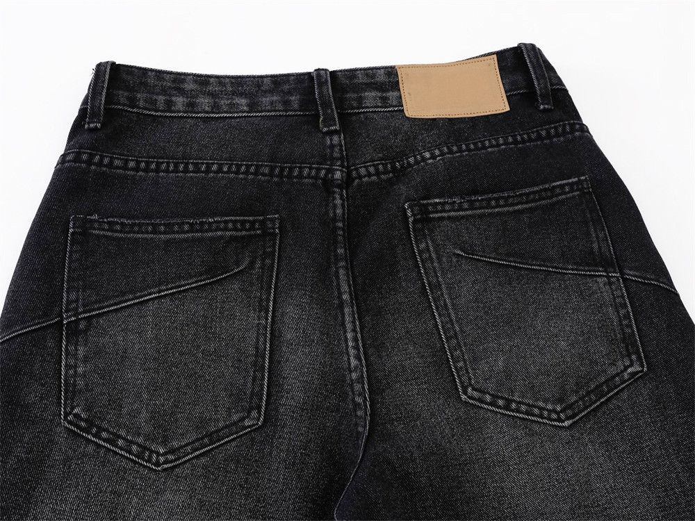 Japanese Brand × Jean Men's retro punk ripple distressed loose washed jeans Size US 32 / EU 48 - 4 Thumbnail