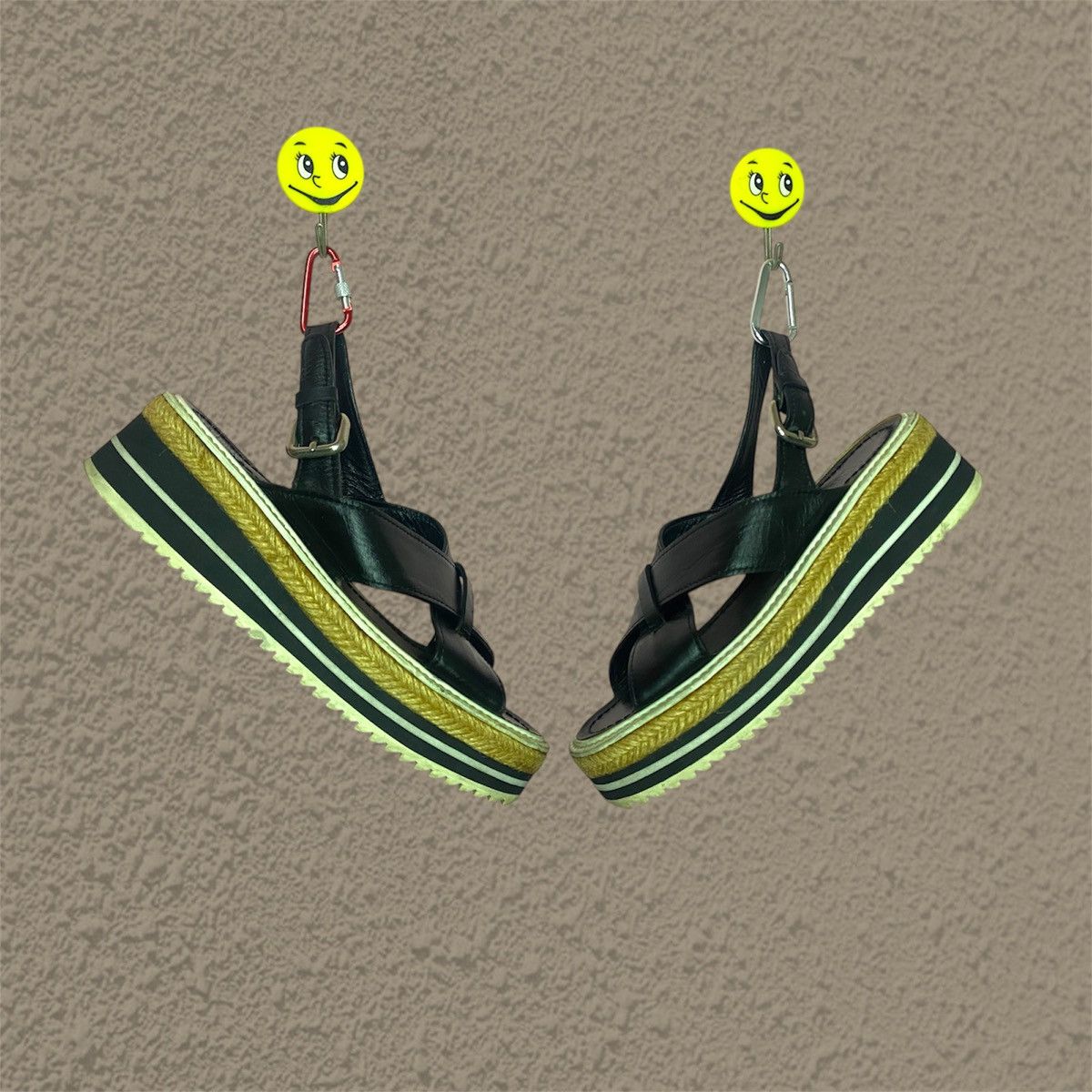 Mercibeaucoup by issey miyake leather black sandal