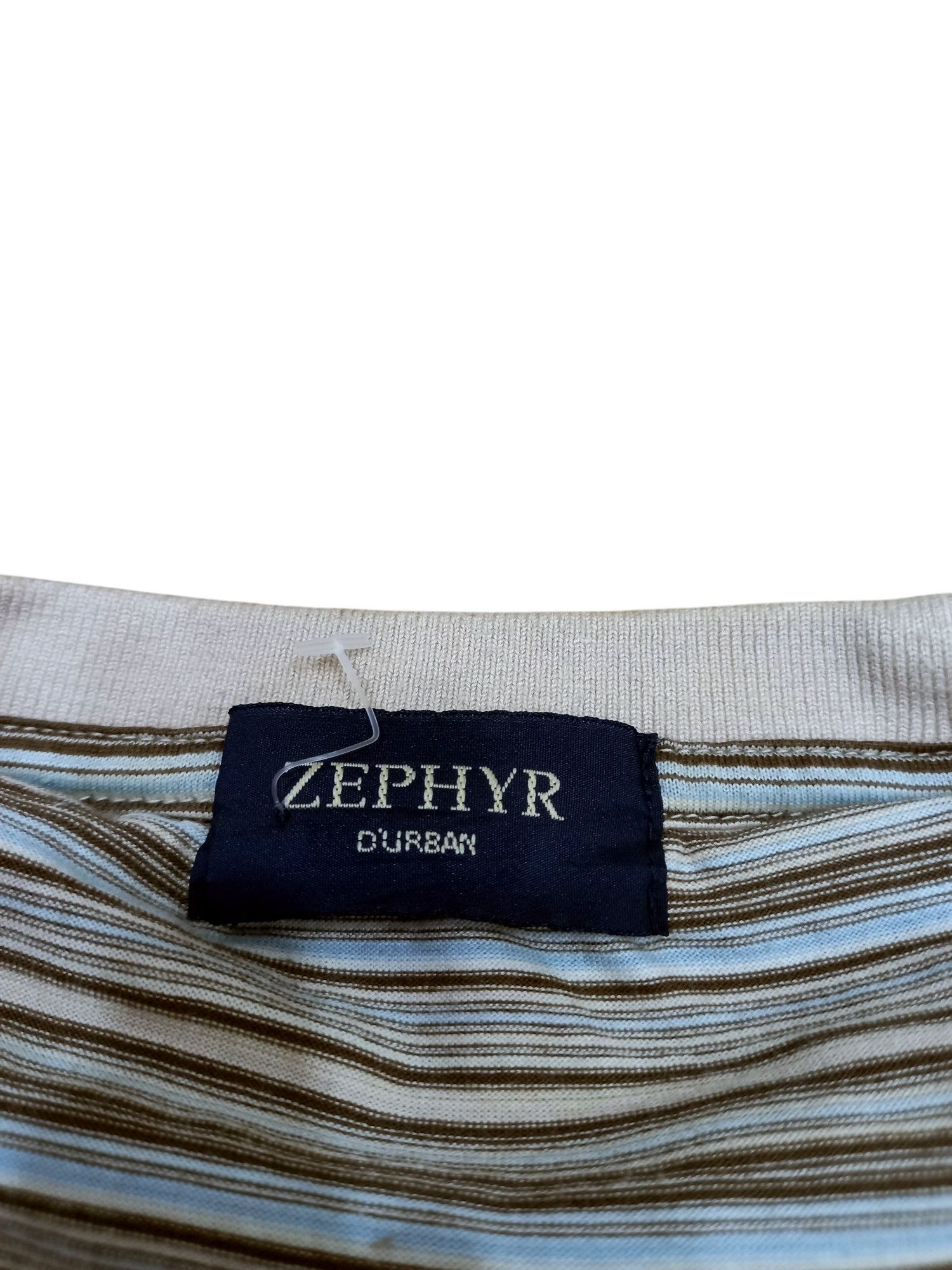 Yohji Yamamoto Rare! Vintage 80s D'Urban X Zephyr Retro Stripe Tee Size US L / EU 52-54 / 3 - 4 Thumbnail