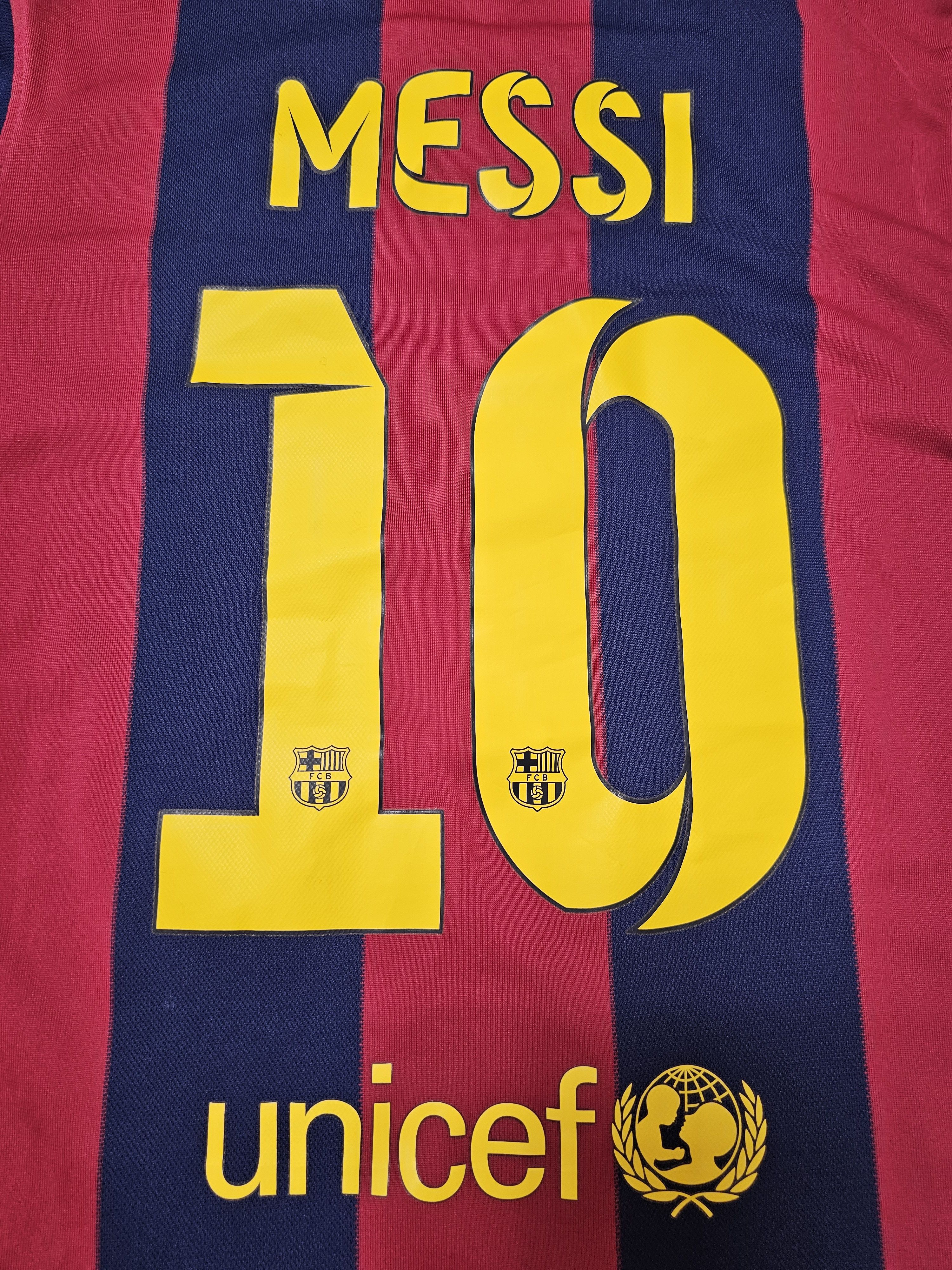 Nike BARCELONA 2014 2015 MESSI FOOTBALL SOCCER JERSEY BOYS 12-13Y Size US XXS / EU 40 - 5 Thumbnail