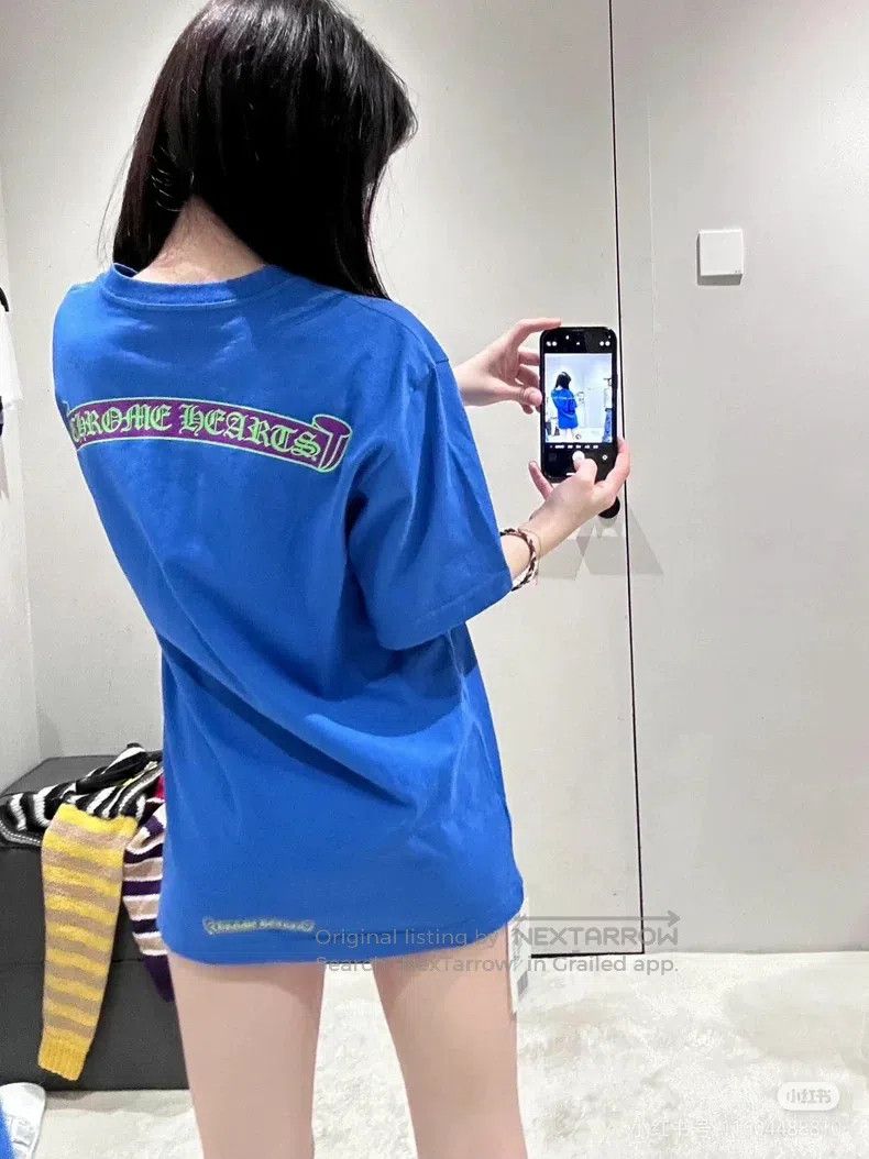 Chrome Hearts CHROME HEARTS Size M Scroll rune logo short sleeve t-shirt Size US M / EU 48-50 / 2 - 1 Thumbnail