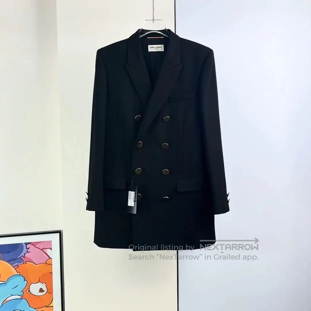 Saint Laurent Paris Saint Laurent Black Wool Double. Size S / US 4 / IT 40 - 1 Thumbnail