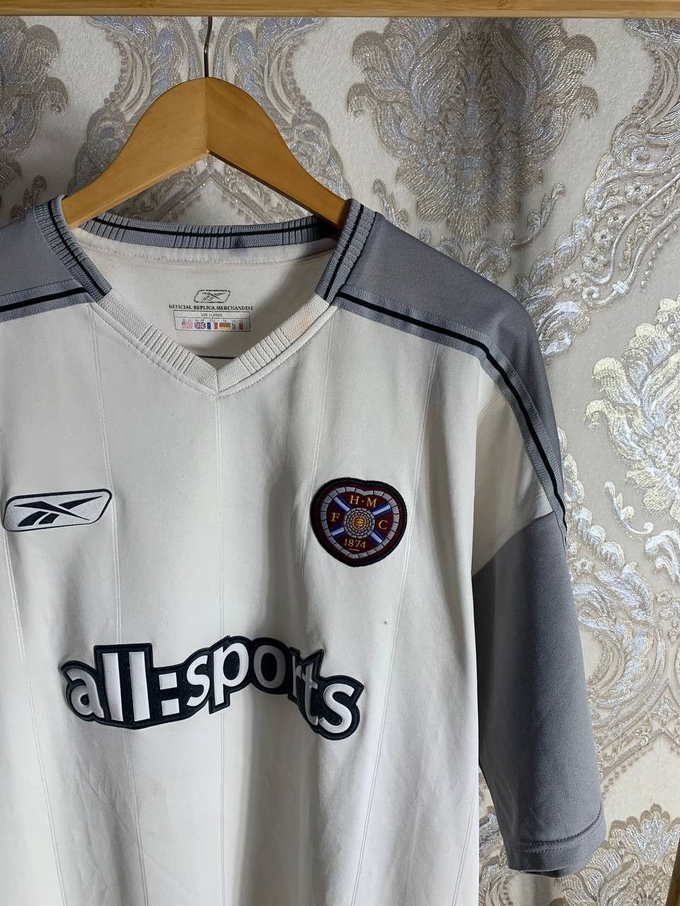 Reebok Vintage Reebok Hearts Of Midlothian England Soccer Jersey 90 Size US XXL / EU 58 / 5 - 2 Thumbnail