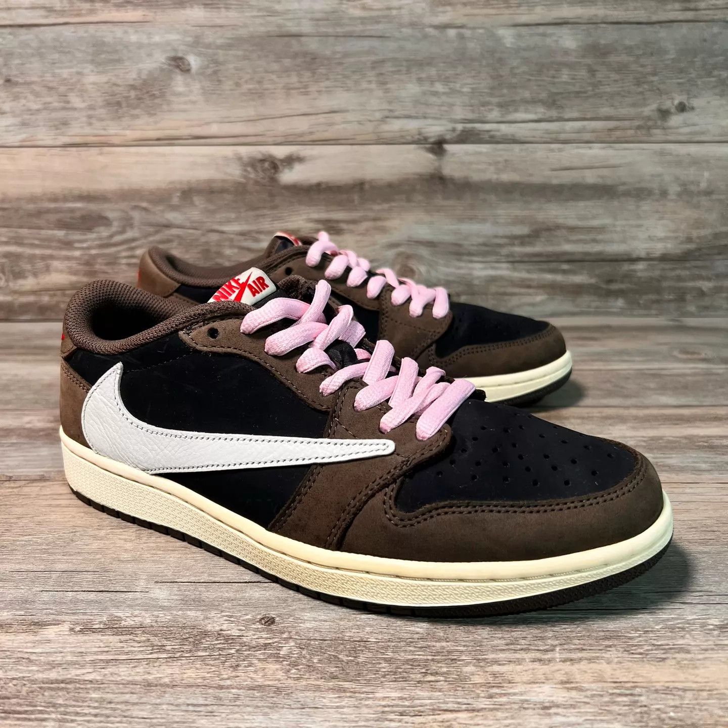 Nike Travis Scott x Air Jordan 1 Low OG 'Black Brown' 42 Size US 9 / EU 42 - 2 Thumbnail