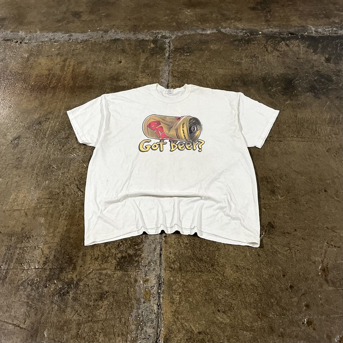 Vintage Crazy Got Beer? Y2K Funny Humor Alcohol Joke Tee Shirt 3XL Size US XXL / EU 58 / 5 - 1 Thumbnail