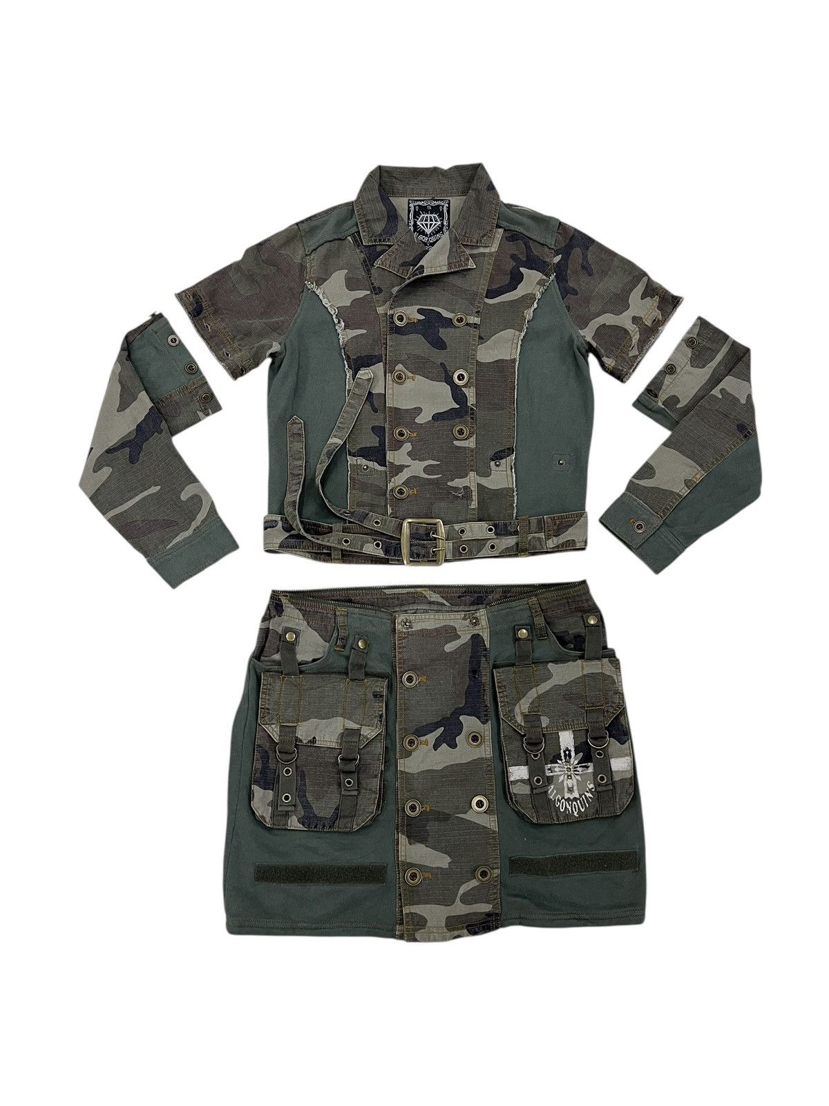 Algonquins Algonquins Poem Camo Hybrid Detachable Jacket Size S / US 4 / IT 40 - 1 Thumbnail