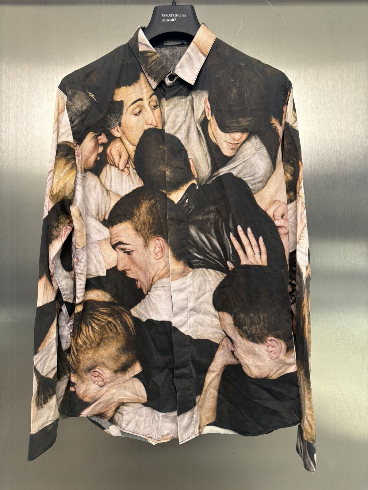 Dior Dior Homme X Kris Van Assche X Dan Witz FW17 Mosh Pit Shirt Size US L / EU 52-54 / 3 - 1 Thumbnail