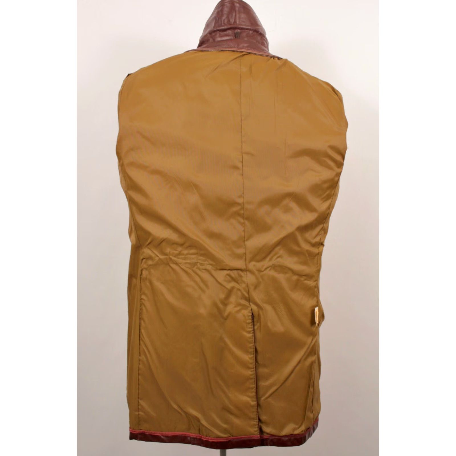 Vintage VINTAGE Mens Reddish Brown Leather Jacket 70s 44 Long L Disco Look 1970s Leather Jacket Mens Size 44 Long Size US S / EU 44-46 / 1 - 3 Thumbnail