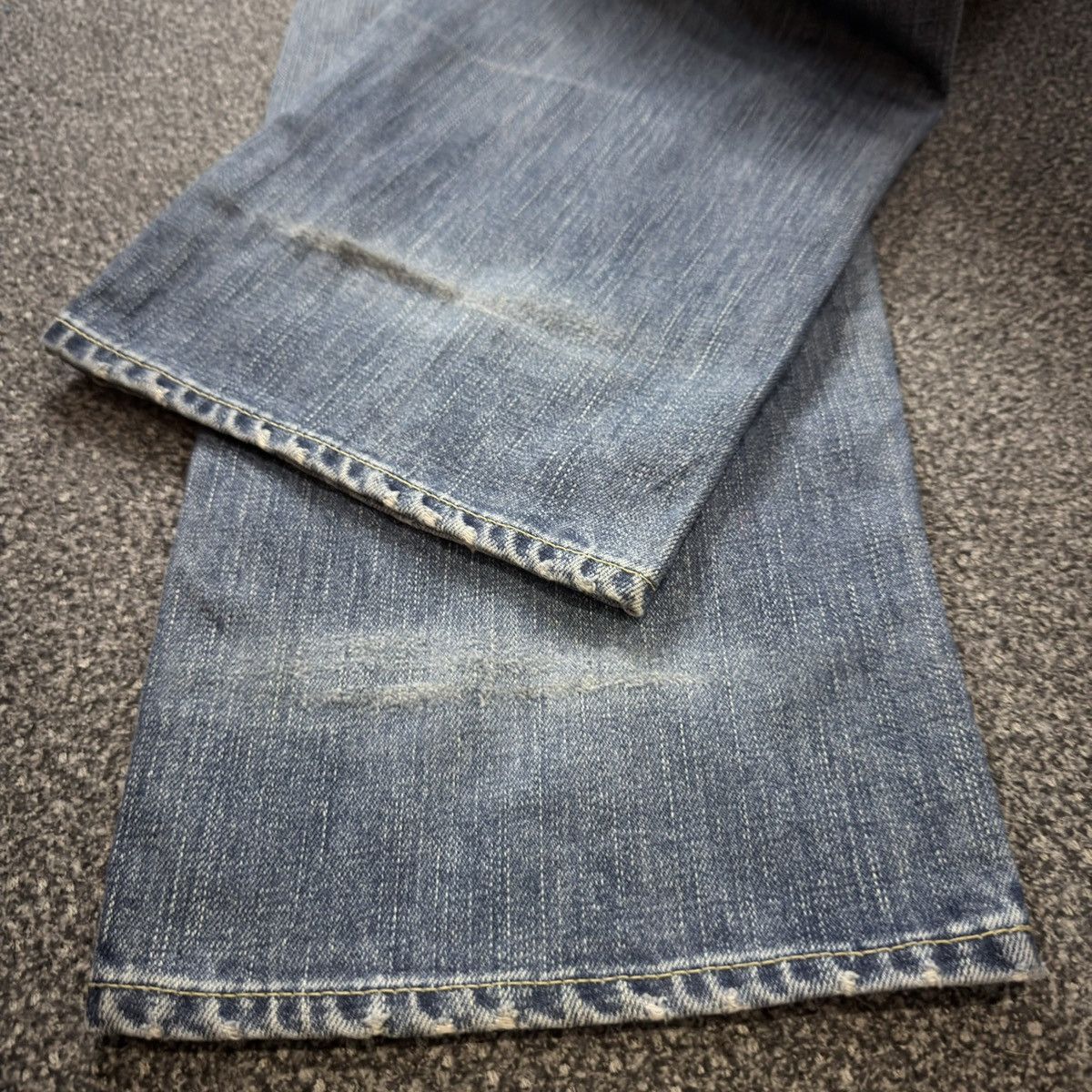 Undercover Vintage 90s S003 Uniqlo Faded Aging Denim Jeans Size US 35 - 11 Thumbnail