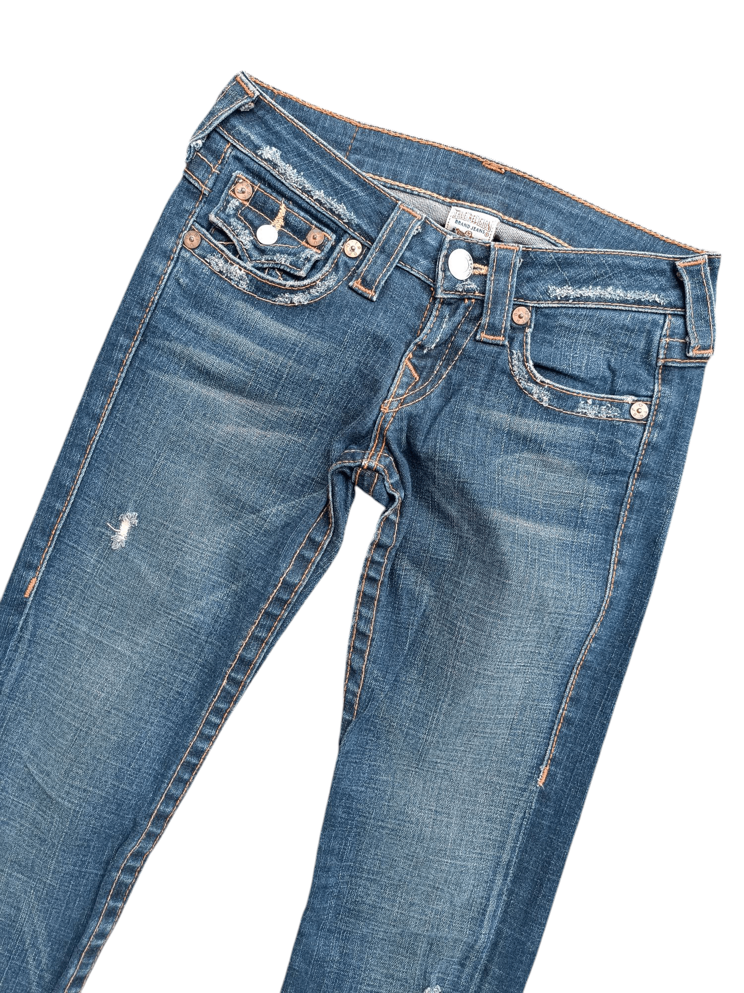 True Religion × Vintage VINTAGE TRUE RELIGION BILLY DISTRESSED DENIM TR023 Size 26" / US 2 / IT 38 - 12 Thumbnail