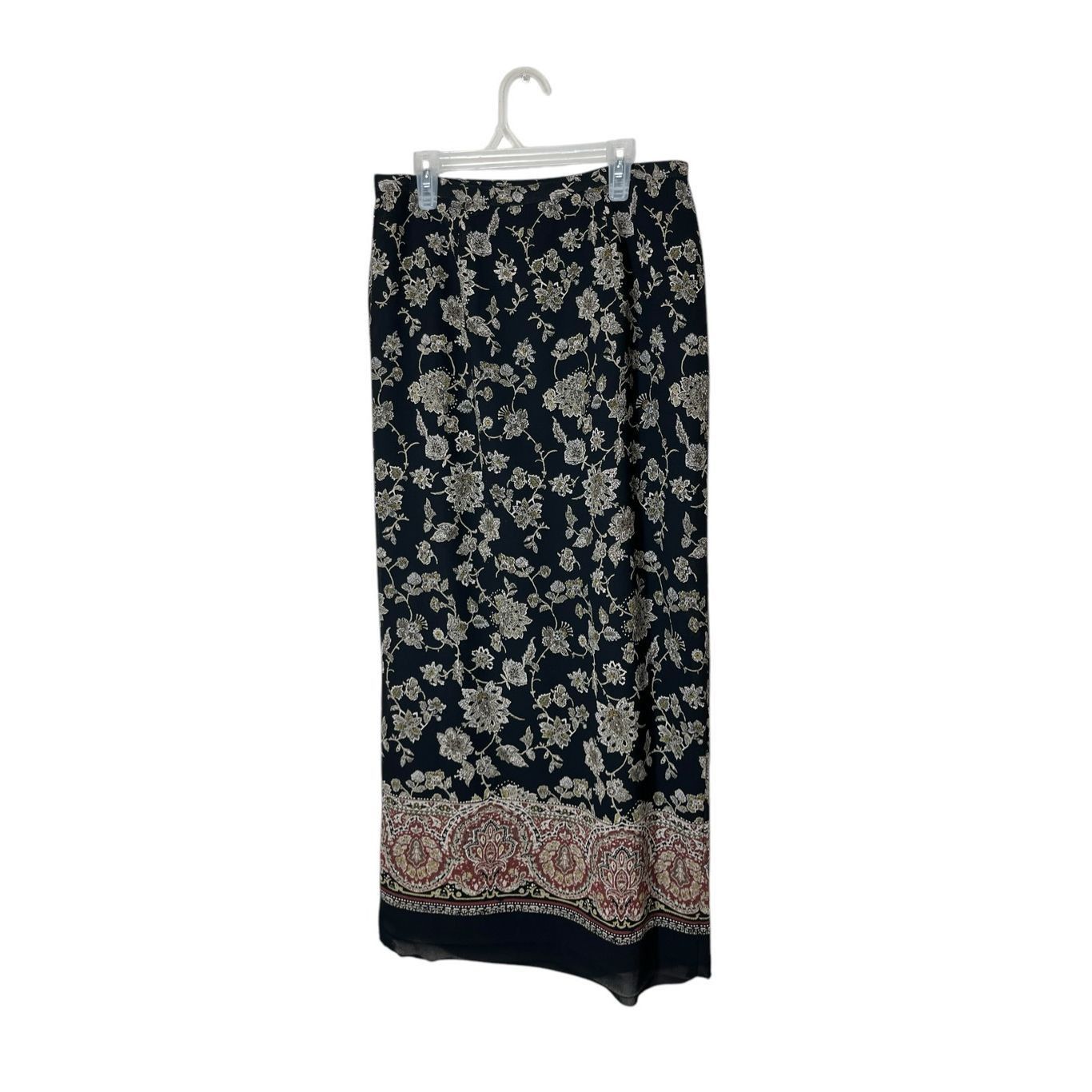 Hunt Club Vintage Hunt Club Floral Print Wrap Maxi Skirt Size 12 Size 34" / US 12 / IT 48 - 7 Thumbnail