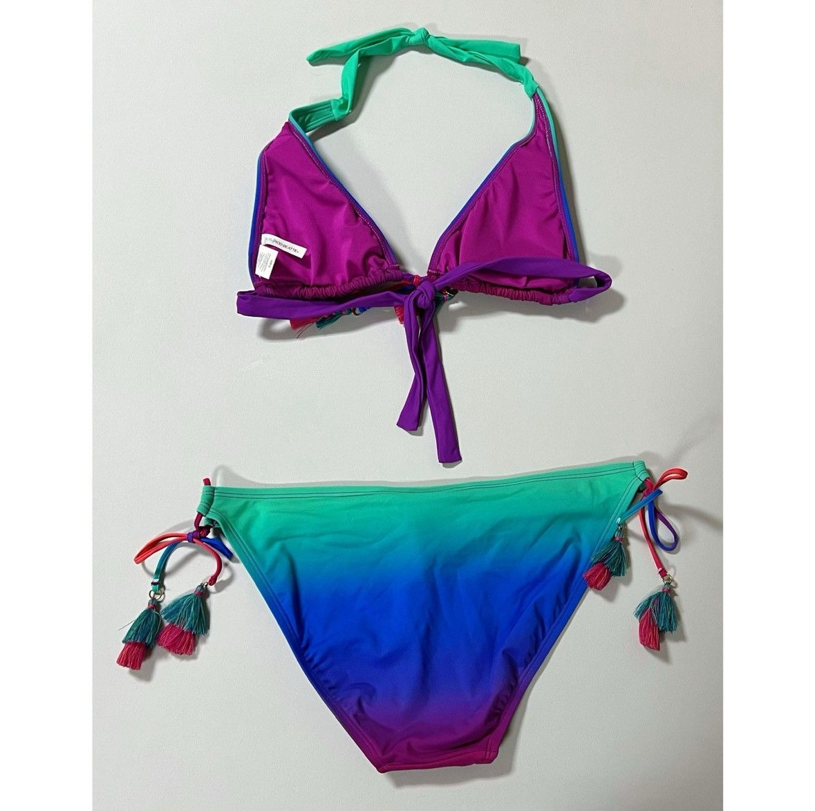 Le Grande Bleu (L.G.B.) Purple Ombré Bikini Swimwear Bathing Suit Set Size 4 💜✨ Size S / US 4 / IT 40 - 4 Thumbnail