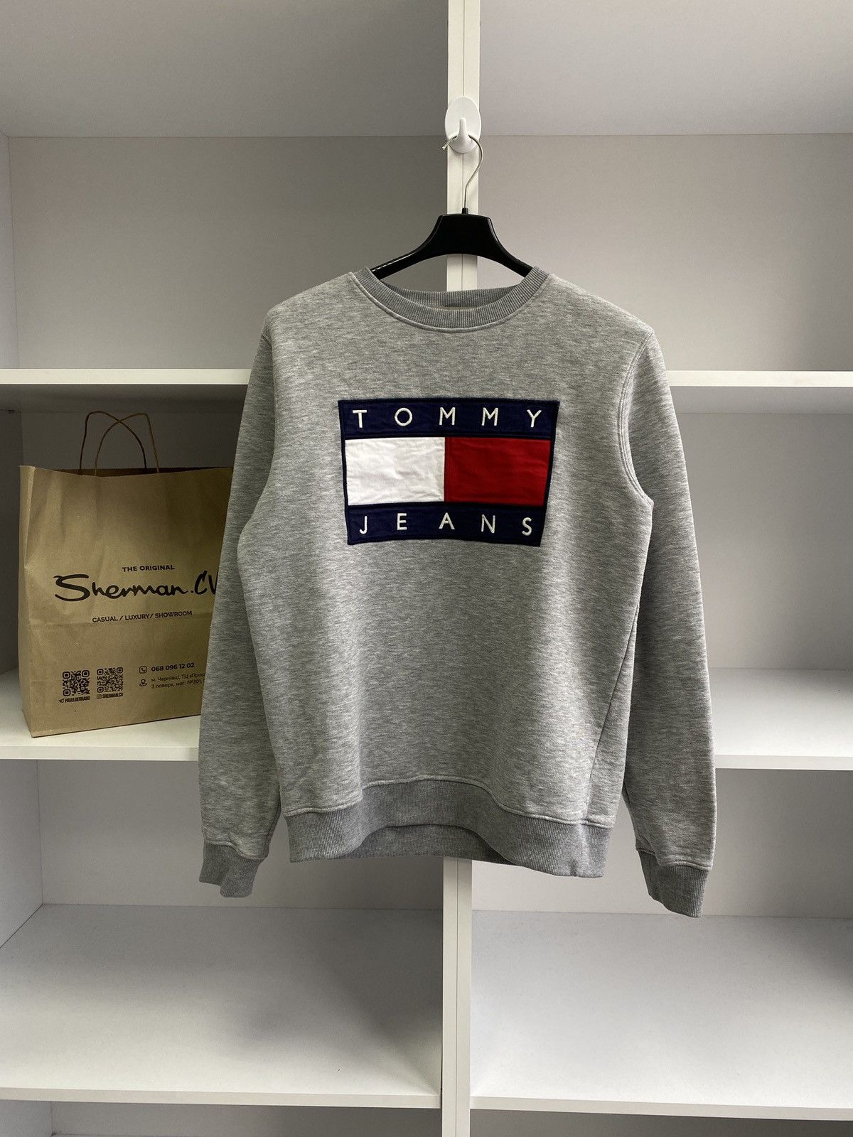 Tommy Hilfiger × Tommy Jeans × Vintage Vintage Tommy Jeans Big logo pullover sweatshirt Size US L / EU 52-54 / 3 - 3 Thumbnail
