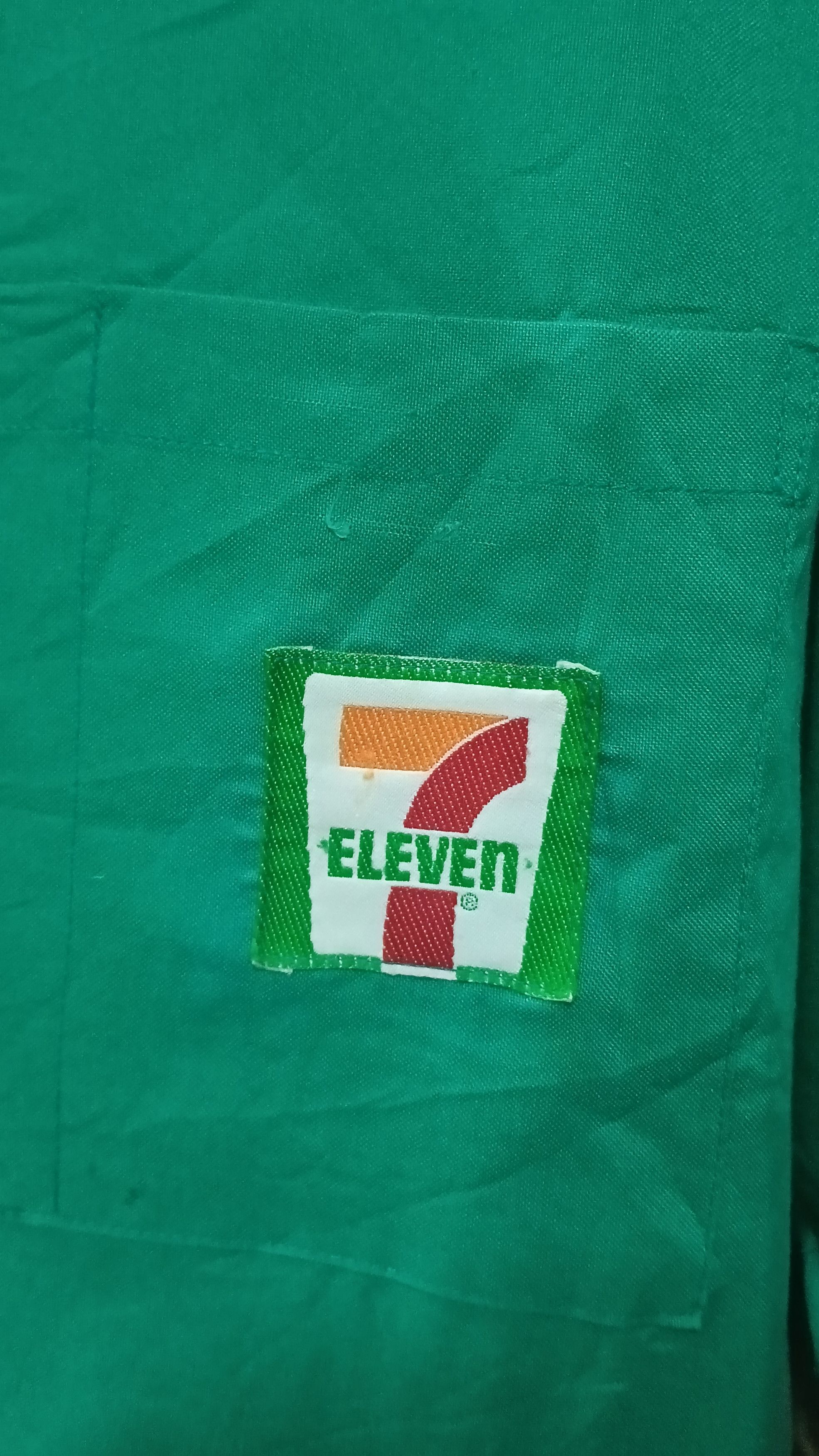 Rare Vintage Japan 7 Eleven Zip Up Work Shirt