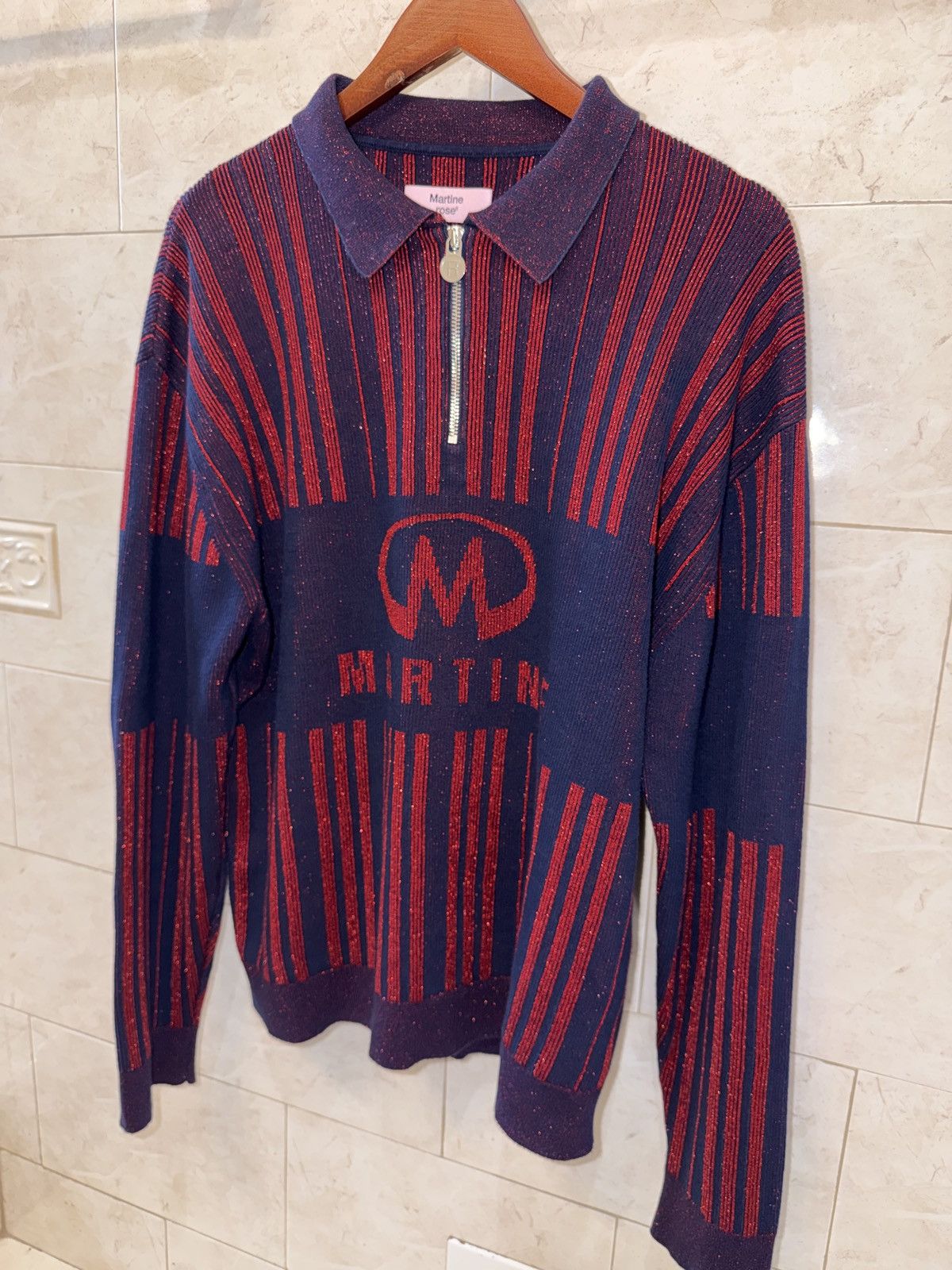 Martine Rose Martine Rose Prysm Glitter Sweater Size US L / EU 52-54 / 3 - 4 Thumbnail