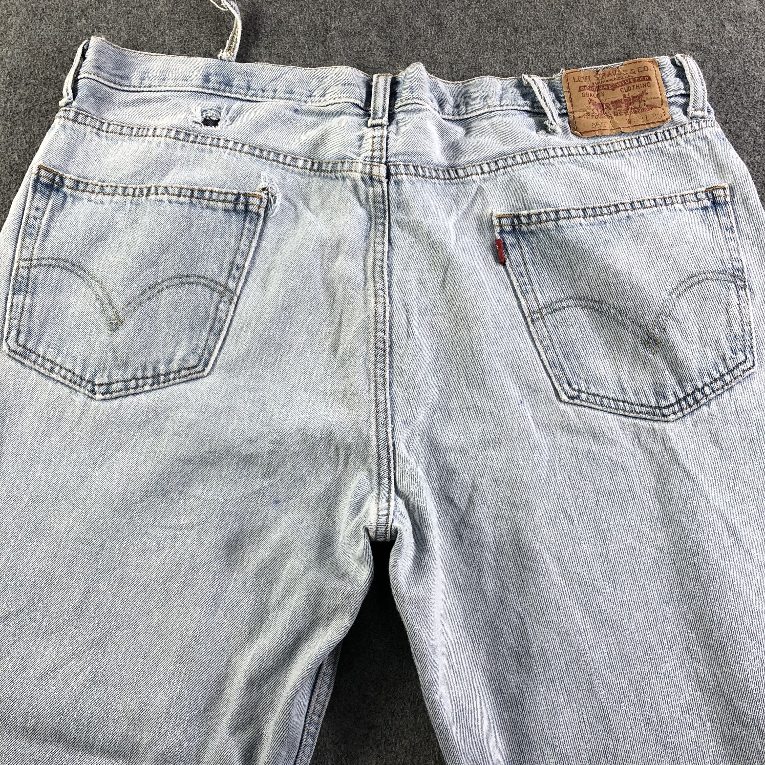 Levi's Vintage Light Wash Levis 550 Jeans-J3426 Size US 42 / EU 58 - 4 Thumbnail