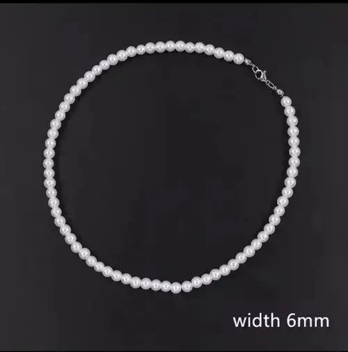 Japanese Brand × Vintage Men’s trendy punk pearl necklace Size ONE SIZE - 3 Thumbnail