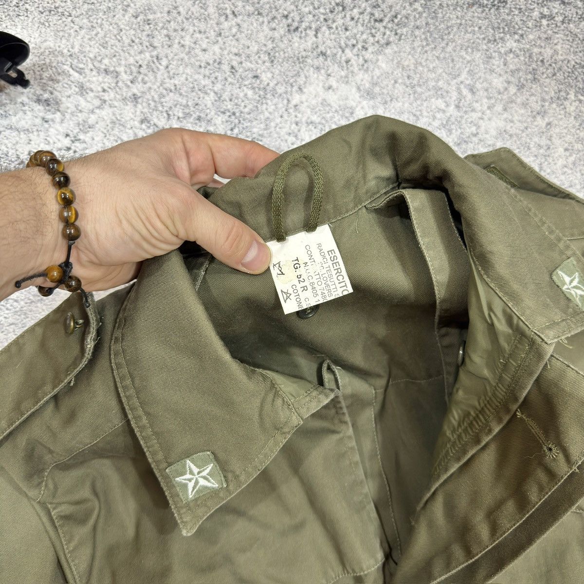 Vintage Military Italian Army Field Coat 52 size L Size US L / EU 52-54 / 3 - 5 Thumbnail