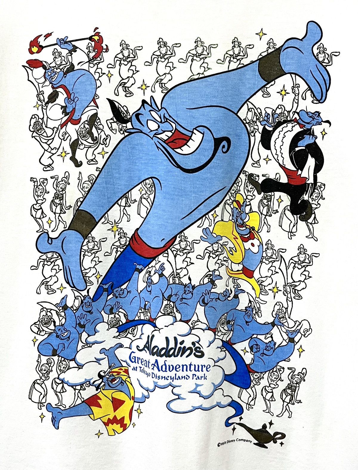 Cartoon Network VINTAGE 90s ALADDIN GENIE WALT DISNEY CARTOON MOVIE TSHIRT Size US M / EU 48-50 / 2 - 6 Thumbnail