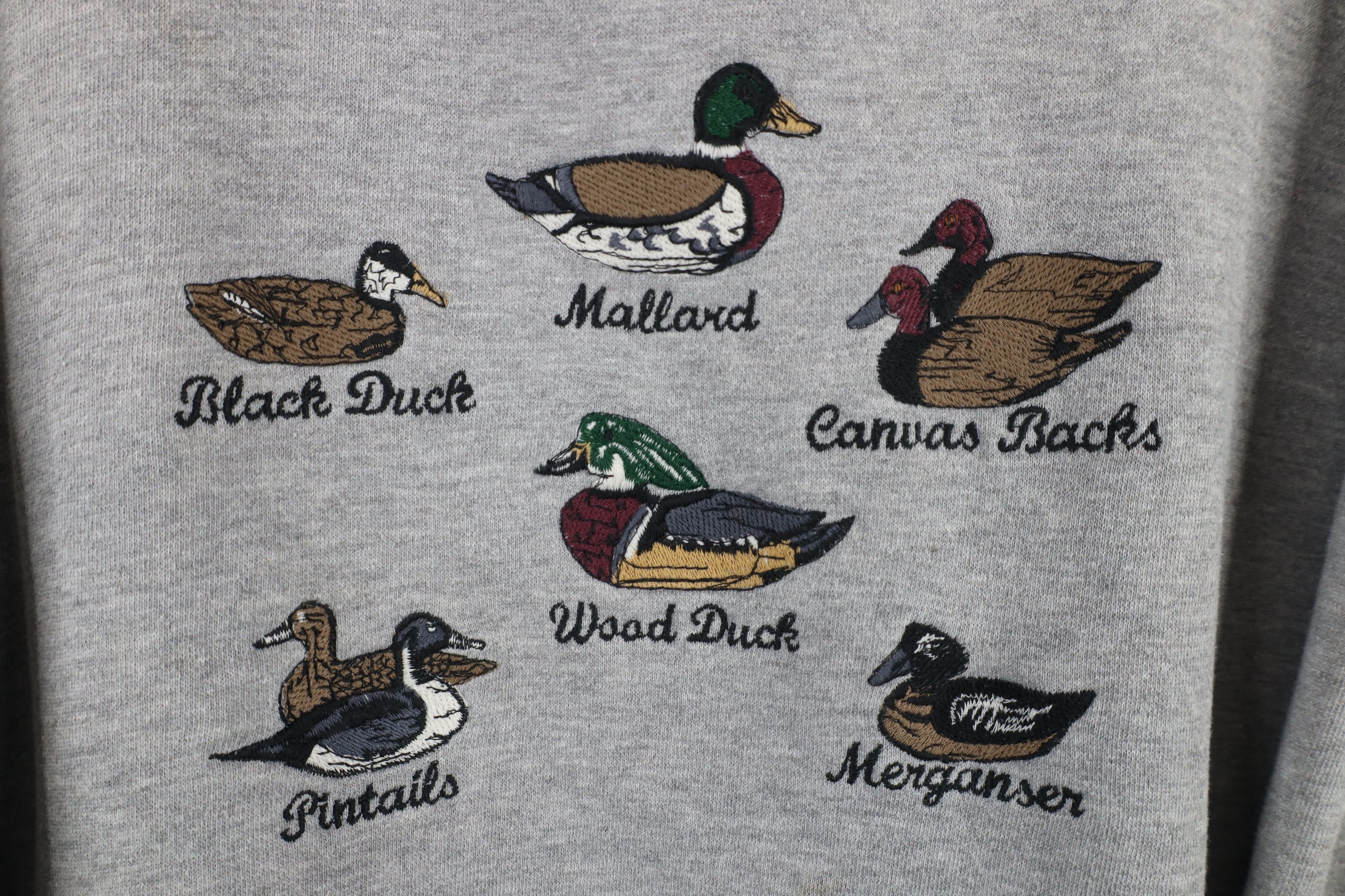 Vintage Vintage 90s Streetwear Nature Duck Crewneck Sweatshirt Size US L / EU 52-54 / 3 - 4 Thumbnail