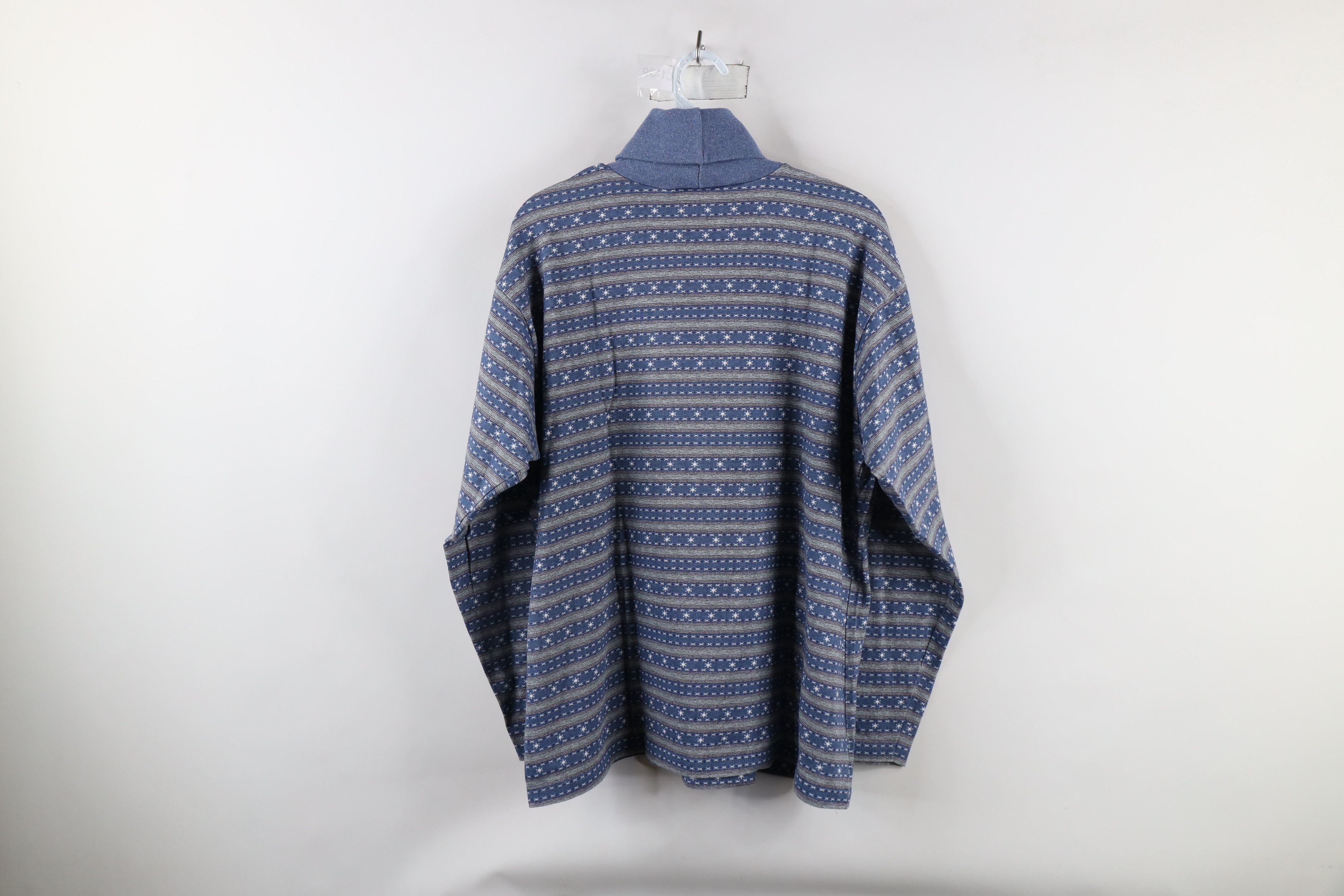 Vintage Vintage 90s Streetwear Snowflake Fair Turtleneck T-Shirt Size L / US 10 / IT 46 - 6 Thumbnail