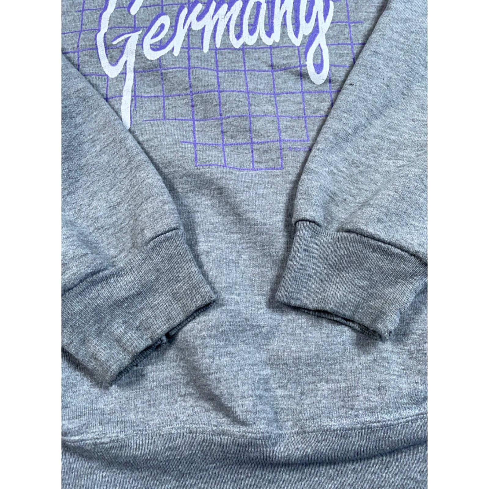 Jerzees VTG 80s Germany Print Sweatshirt Adult Medium Gray Jerzees Super Sweats Tag Size US M / EU 48-50 / 2 - 7 Thumbnail