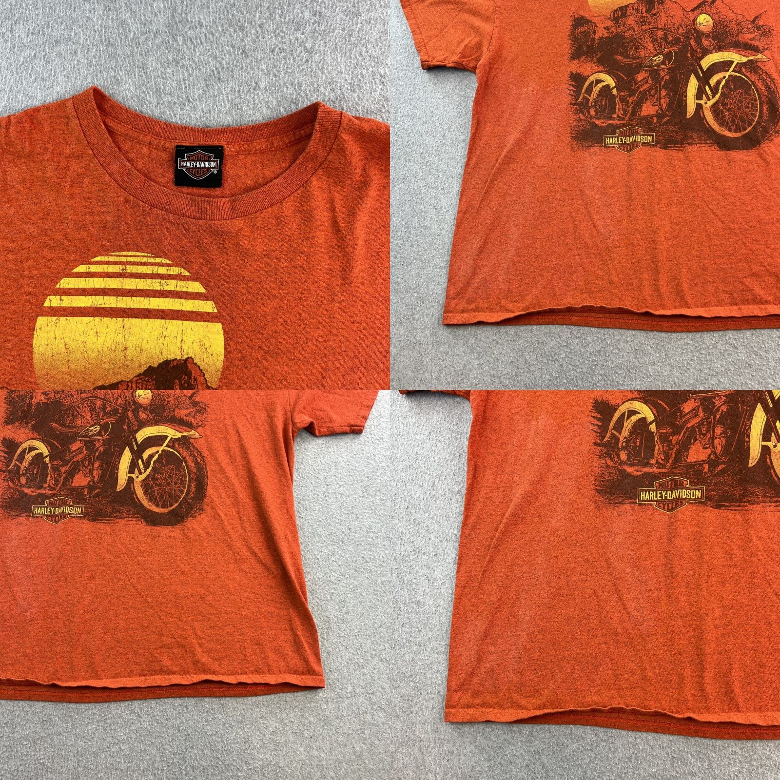 Harley Davidson Harley-Davidson Shirt Mens 2XL Orange Arsenal Waterford Michigan Motorcycle Tee Size US XXL / EU 58 / 5 - 8 Thumbnail