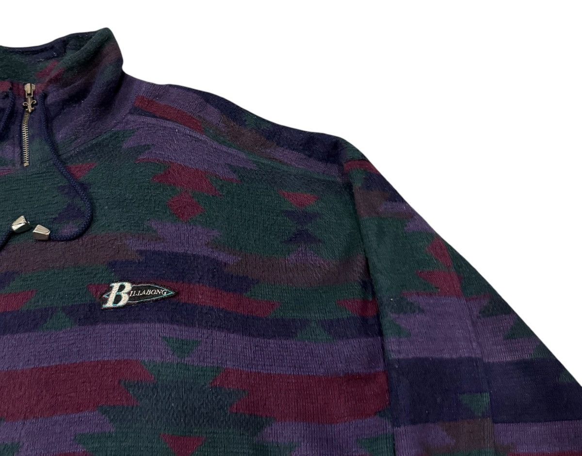 Billabong Vintage Billabong Native Design Turtleneck Fleece Jacket Size US L / EU 52-54 / 3 - 2 Thumbnail