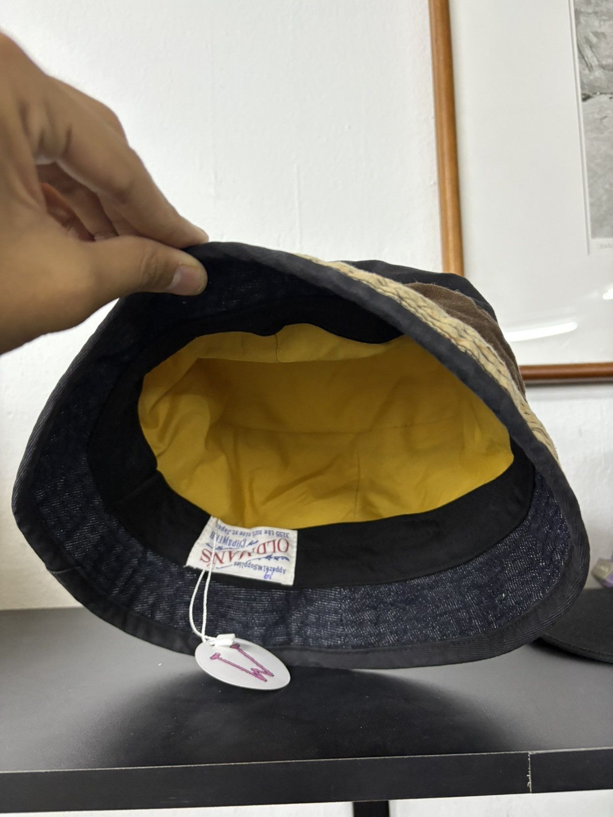 Kapital Kapital Patchwork Boro Old Man and the sea bucket hat cap Size ONE SIZE - 5 Thumbnail