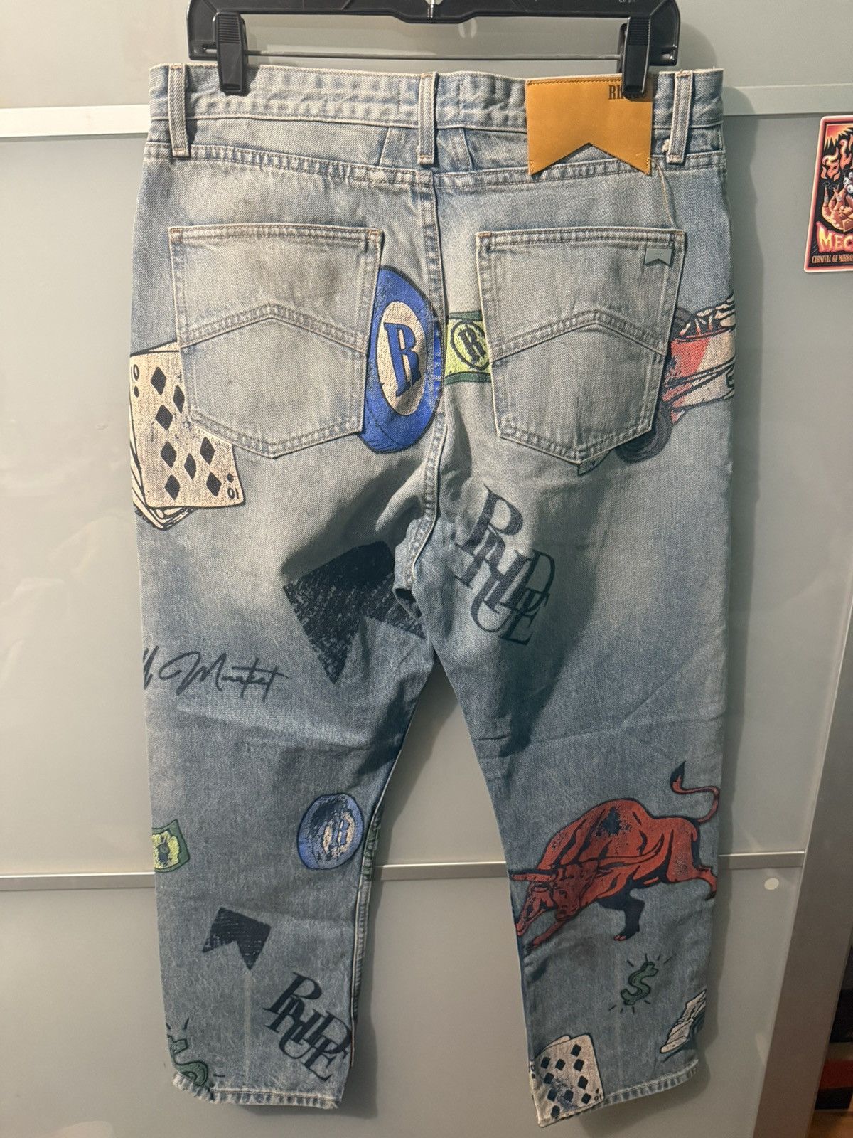 Rhude RARE Rhude DOODLE PRINT Jeans Size 34 Size US 34 / EU 50 - 2 Thumbnail