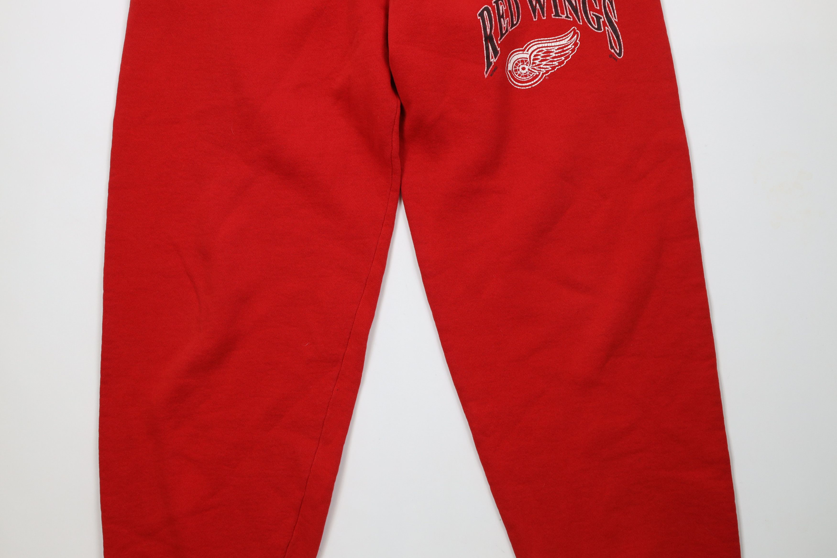 Vintage Vintage 90s Detroit Red Wings Hockey Sweatpants Joggers USA Size US 34 / EU 50 - 3 Thumbnail