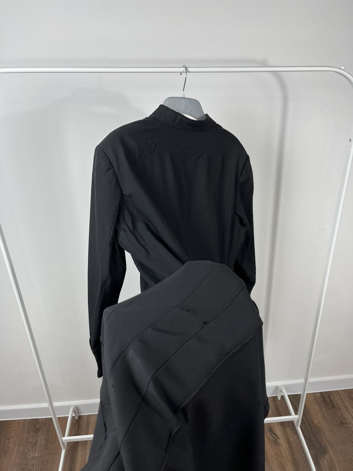 Vintage Antique Vintage Black Long Robe Coat Hidden Placket Size US M / EU 48-50 / 2 - 18 Thumbnail