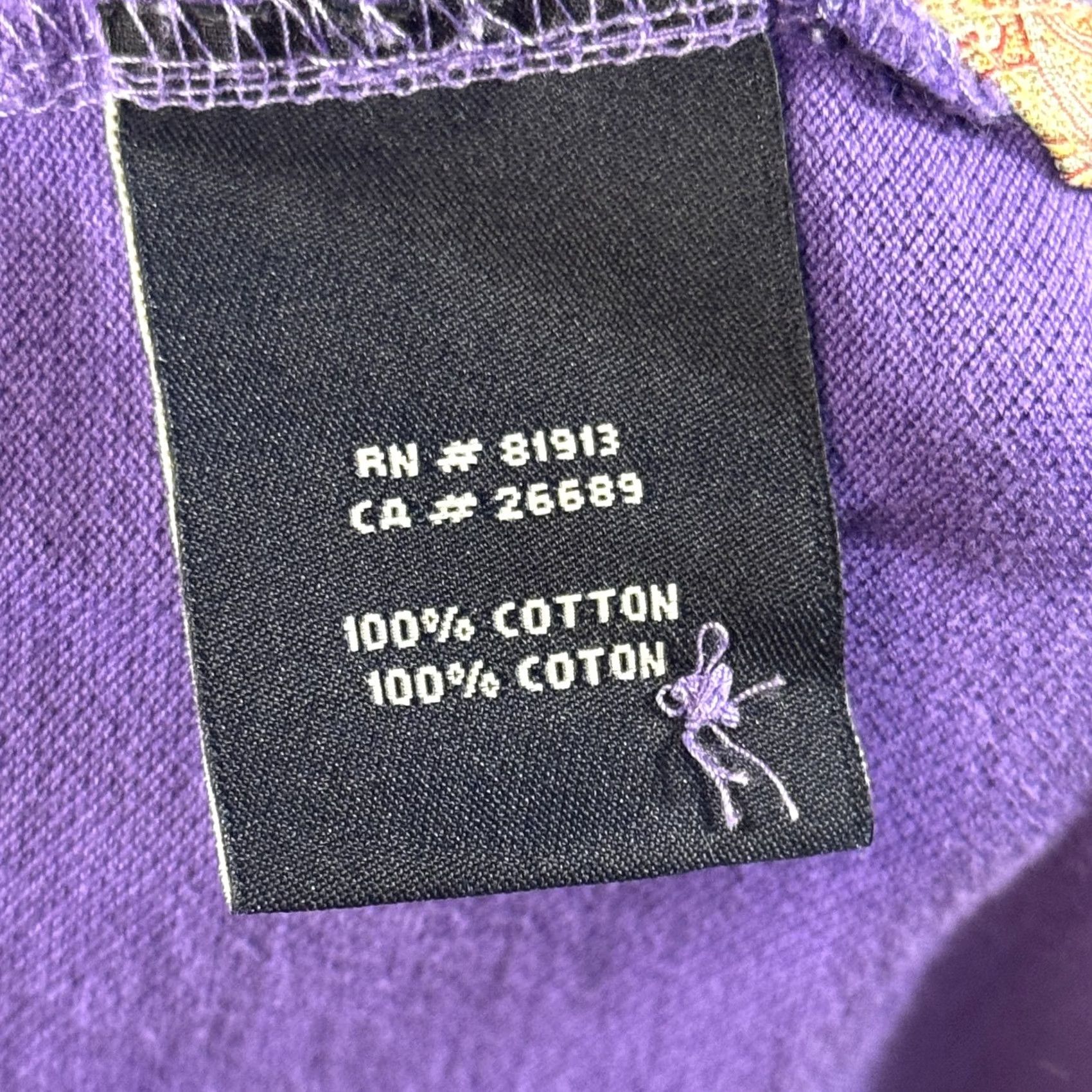 Robert Graham Robert Graham Polo Shirt Mens L Purple Short Sleeve Casual Size US L / EU 52-54 / 3 - 7 Thumbnail