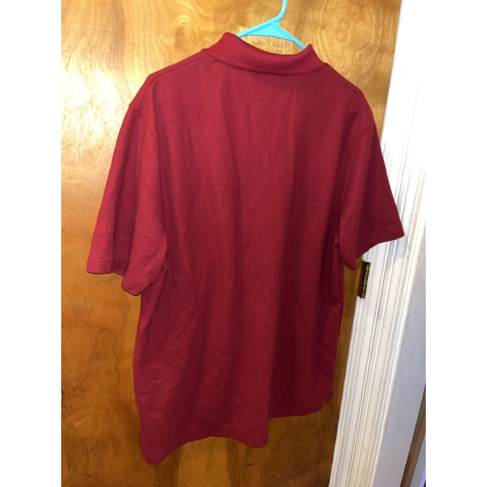 Vintage L.L. BEAN Mens Red Cotton Short Sleeve Polo Shirt Large Classic Outdoor Size US L / EU 52-54 / 3 - 2 Thumbnail