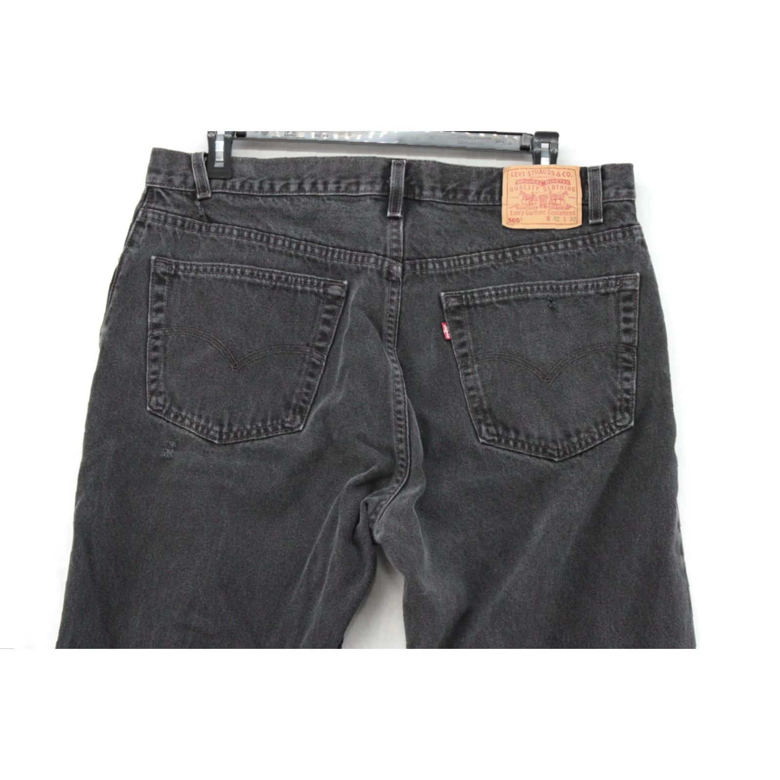 Levi's VINTAGE Levi’s 505 Jeans Men Black Made in USA 1990s Straight Levi’s 505 38x32 Jeans Mens Black 90s USA Cowboy Size US 38 / EU 54 - 6 Thumbnail