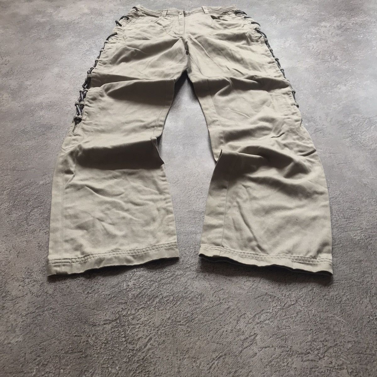 Vintage Vintage 90s Baggy Cargo Pants Distressed Workwear Grunge 25 Size 25" / US 0 / IT 36 - 1 Thumbnail