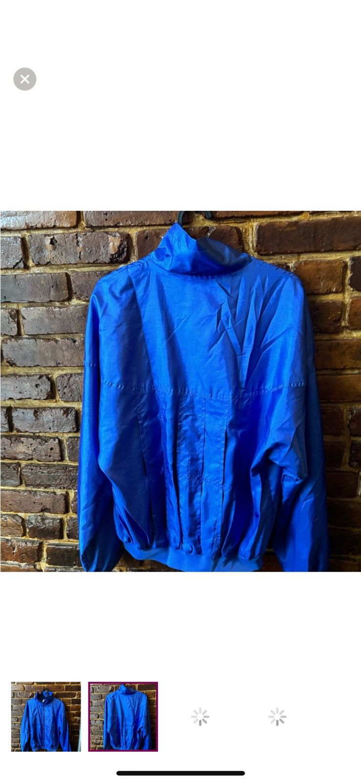 Adidas Blue Satin Vintage Adidas Bomber Jacket - M Hardly worn Size M / US 6-8 / IT 42-44 - 2 Thumbnail