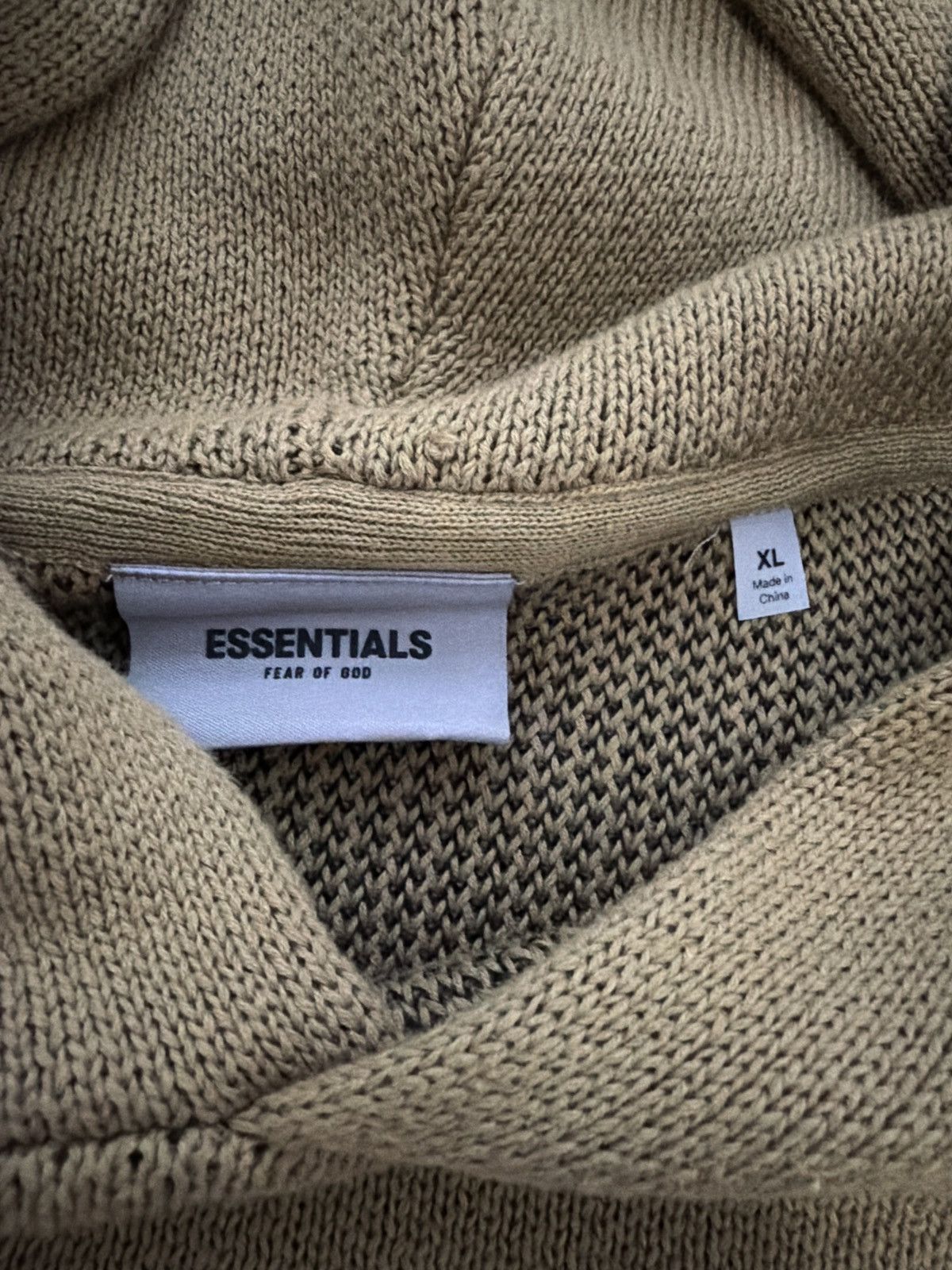 Fear of God Fear Of God Essentials Knit Hoodie Size US XL / EU 56 / 4 - 2 Thumbnail